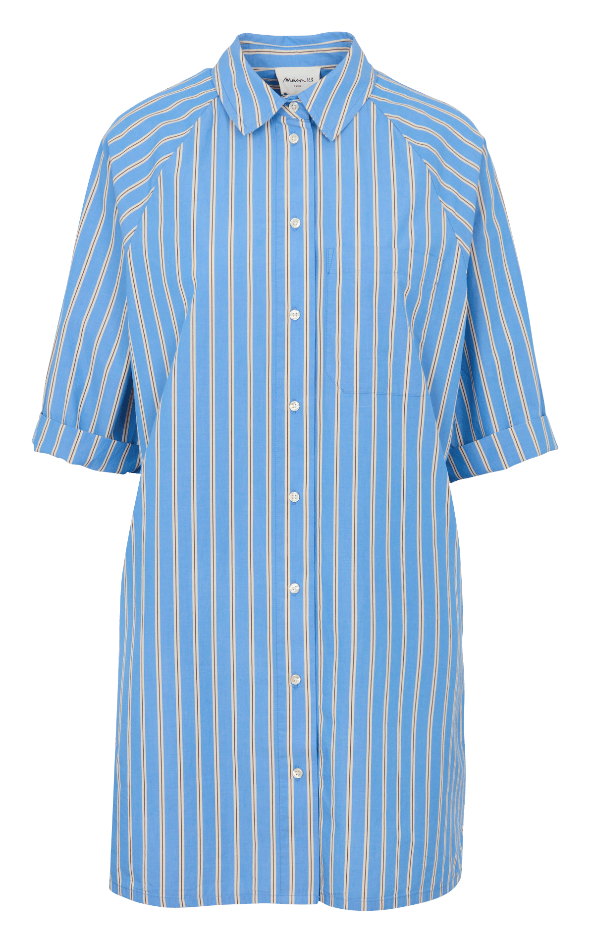 Robe courtes à rayures MAISON 123 Bleu