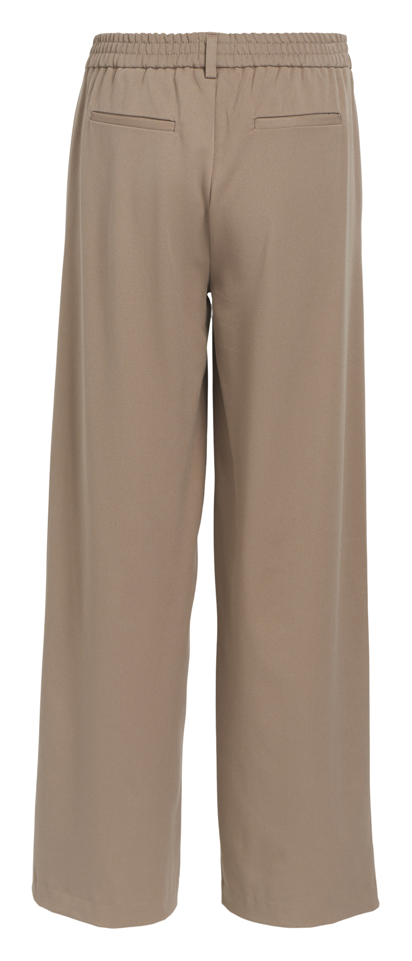 Soepelvallende bandplooibroek | Beige OBJECT Dames
