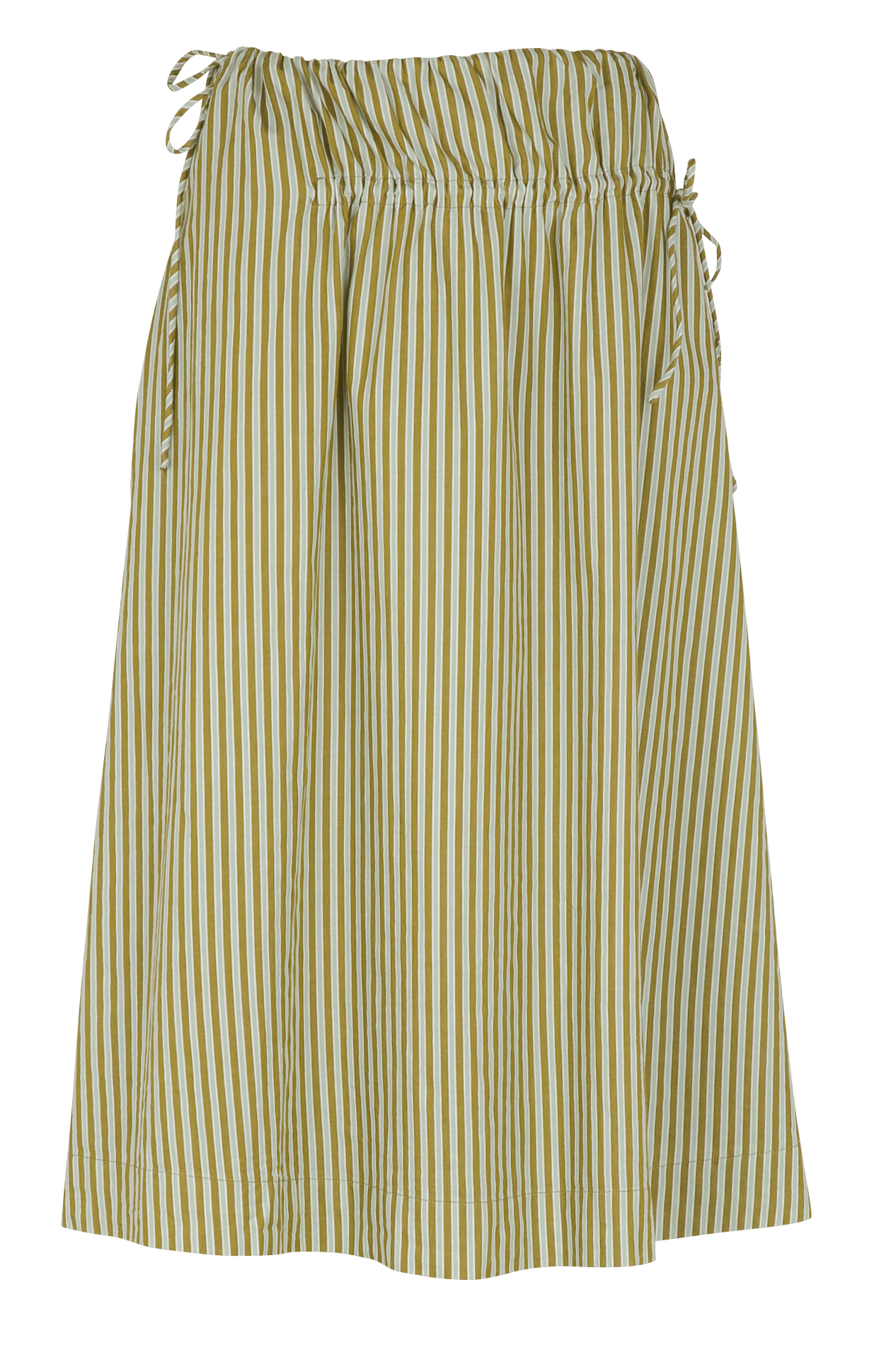 Halflange gerende rok met streepjes DAMSON MADDER Groen