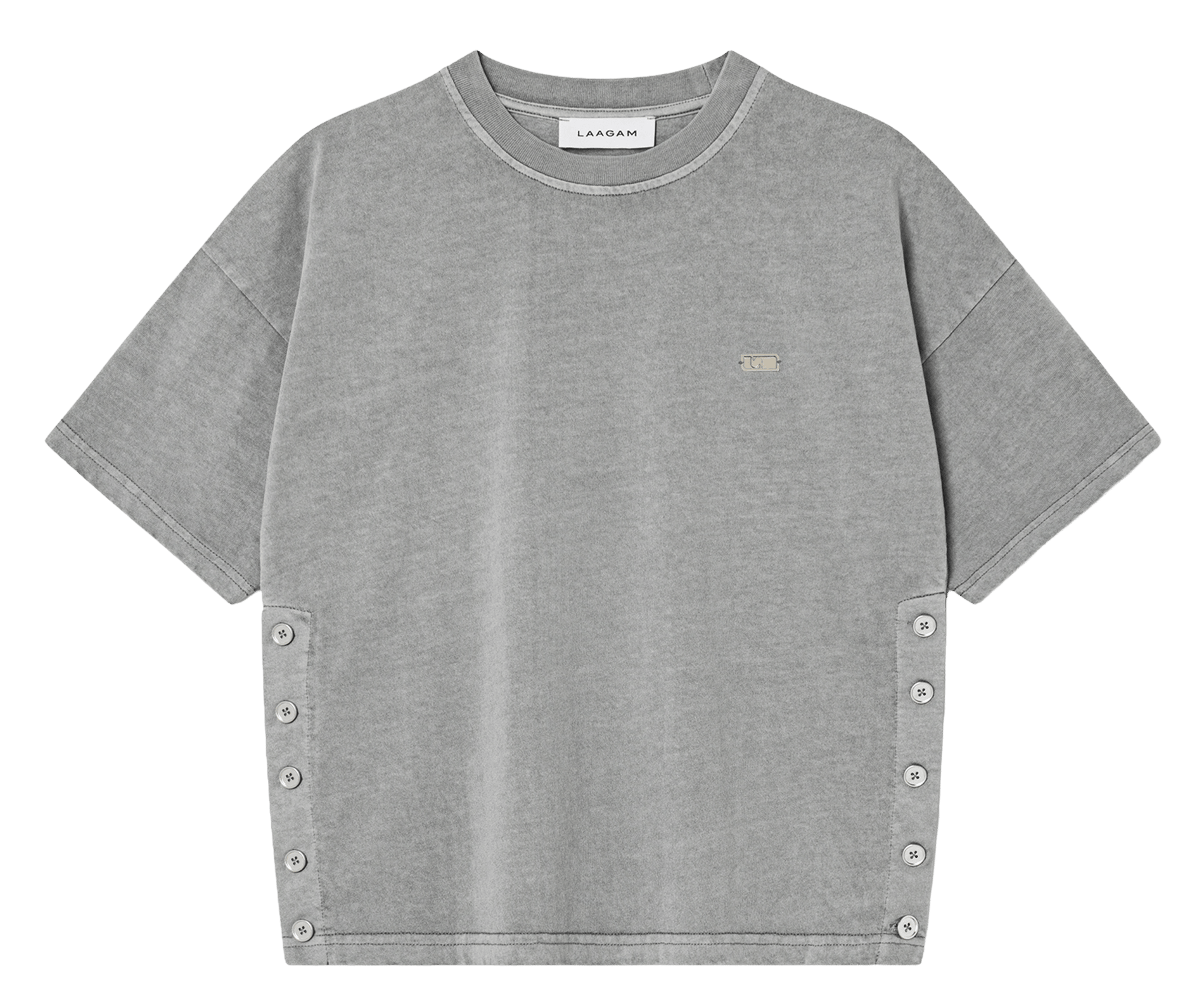 Oversized cotton T-shirt LAAGAM Grey
