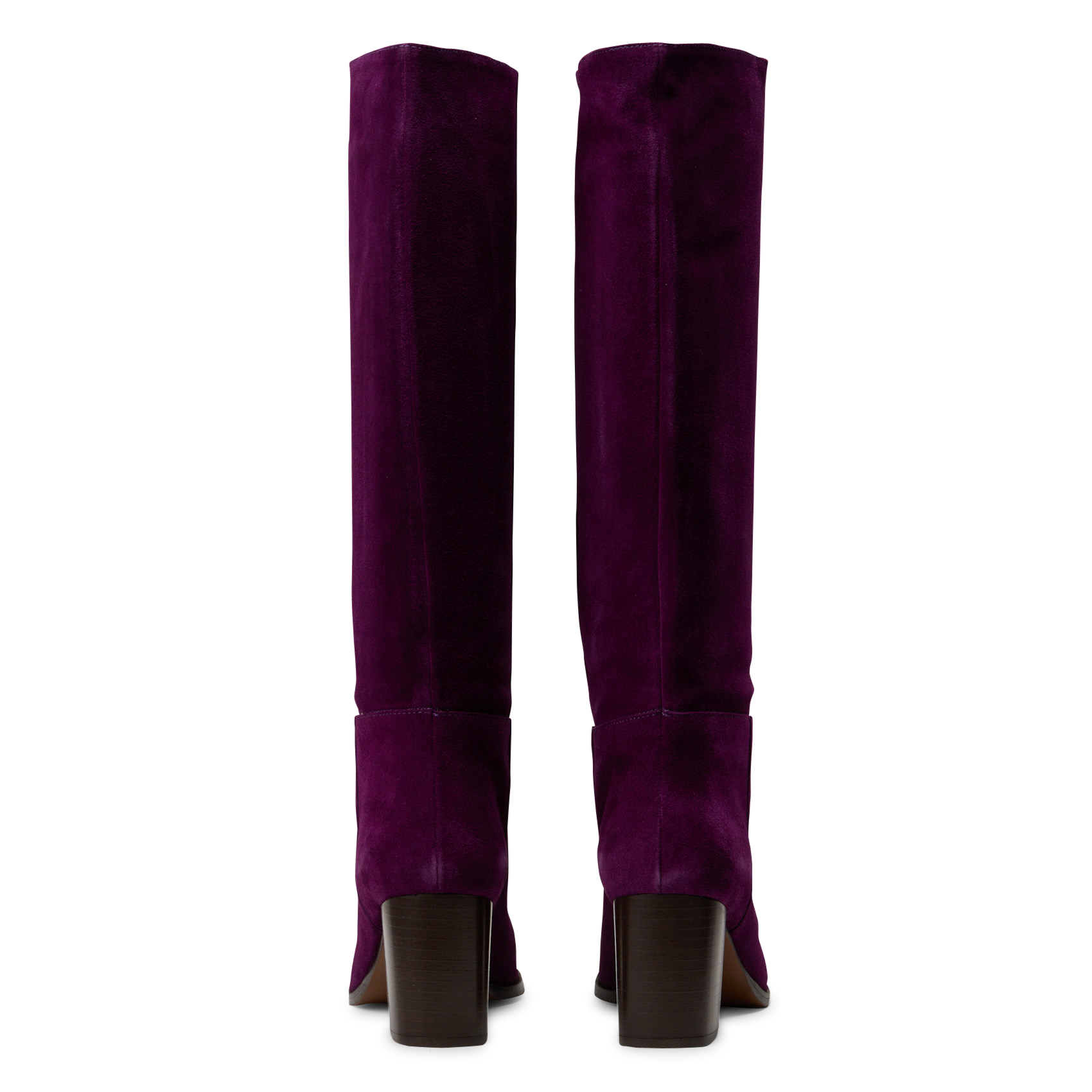 Bottes à talons en cuir LA FEE MARABOUTEE Violet