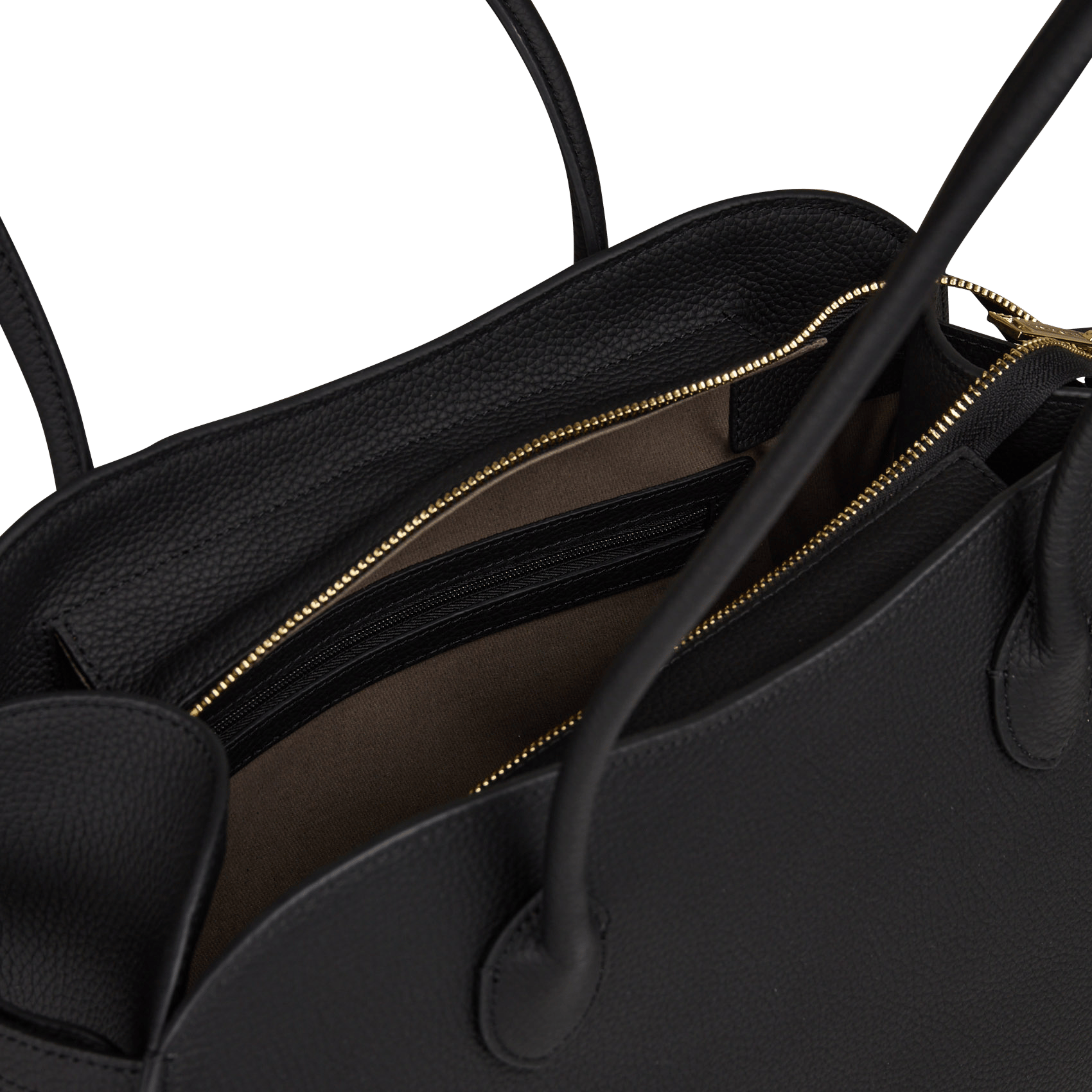 Schultertasche aus Leder LANCASTER PARIS Schwarz