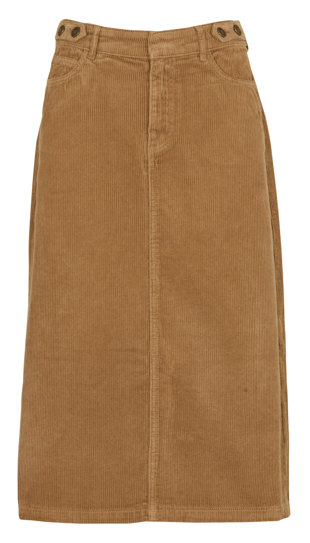 Midi-Rock aus Cord aus Baumwolle MAISON 123 Beige