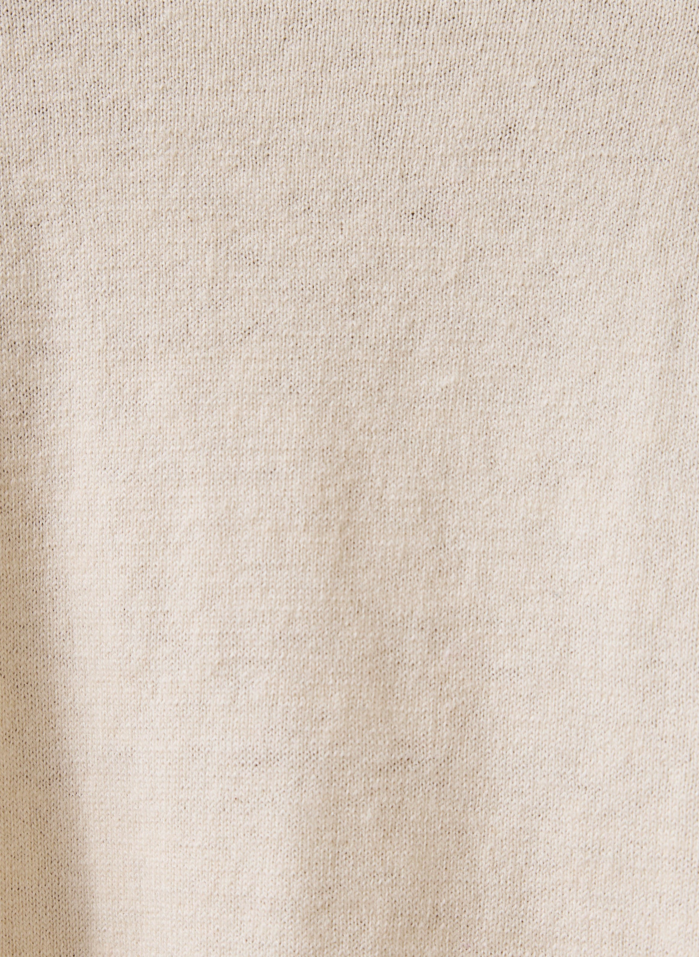 Oversized sweater in wool and organic cotton LA FEE MARABOUTEE White