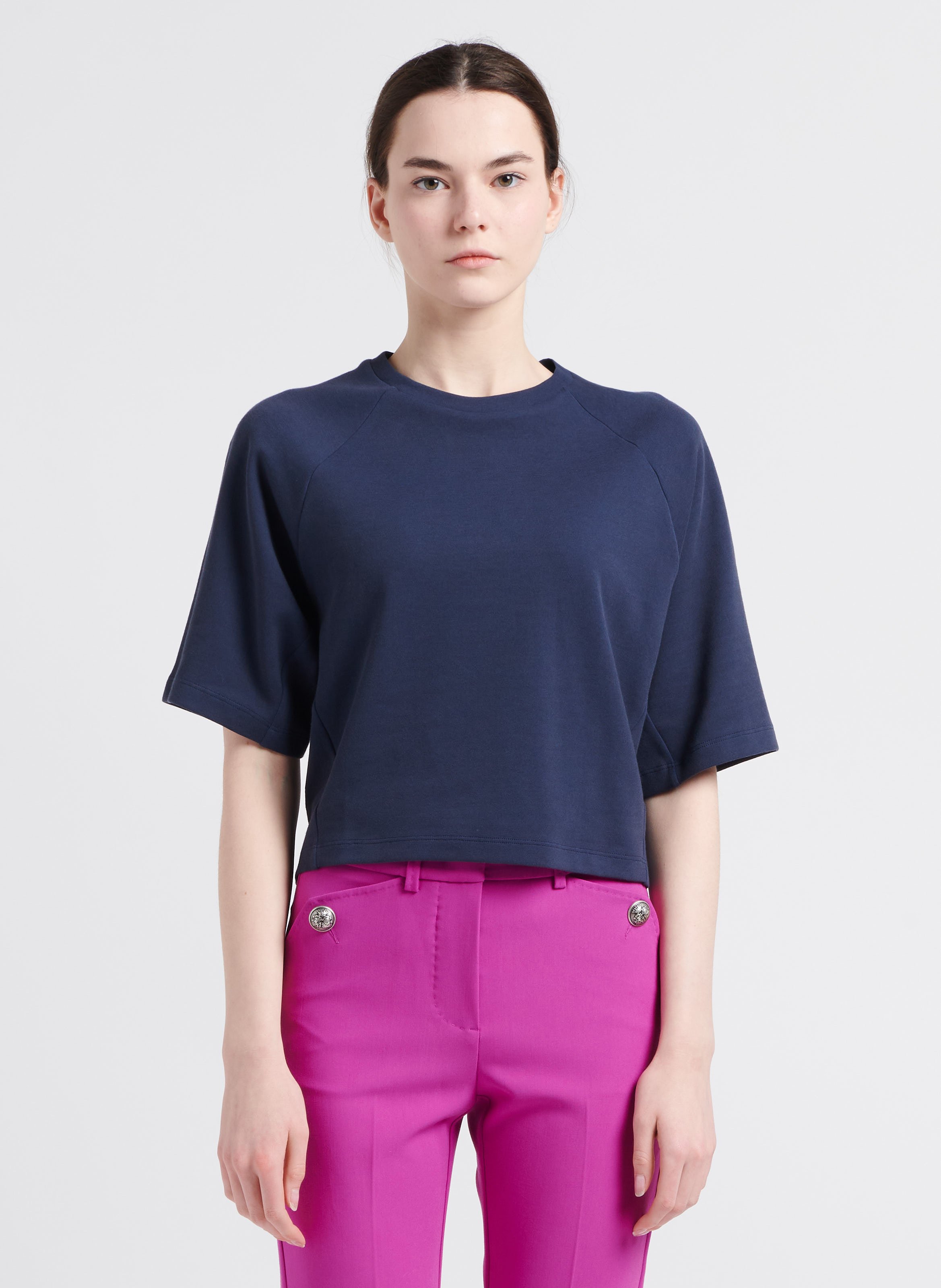 Pantalon slim à boutons  - Look 1