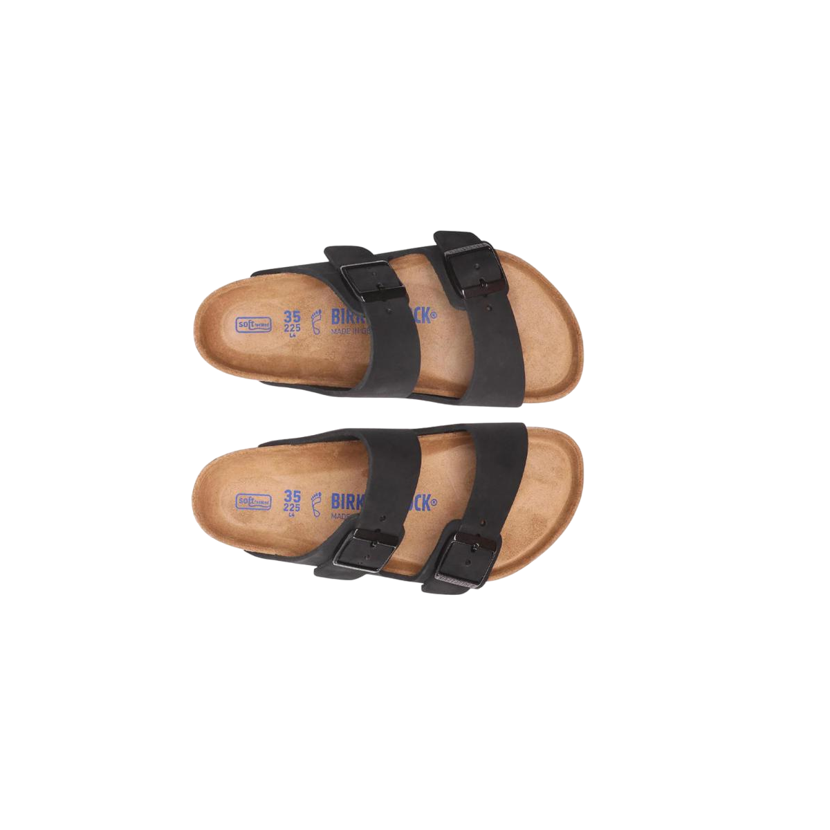 Faux leather sandals BIRKENSTOCK Black