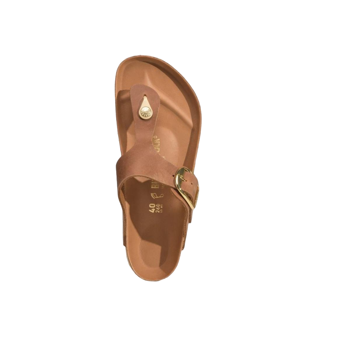 Faux leather sandals BIRKENSTOCK Brown