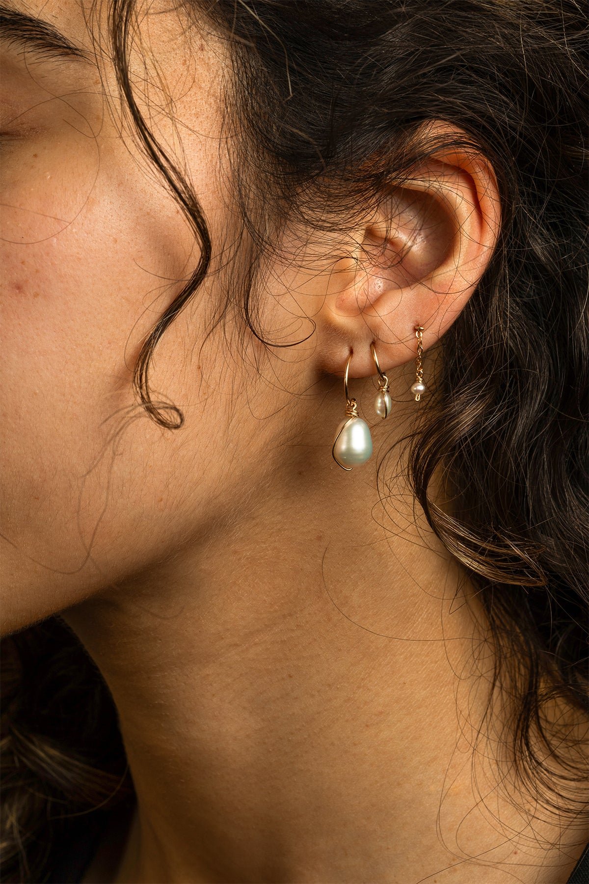 Chain earrings YAY White