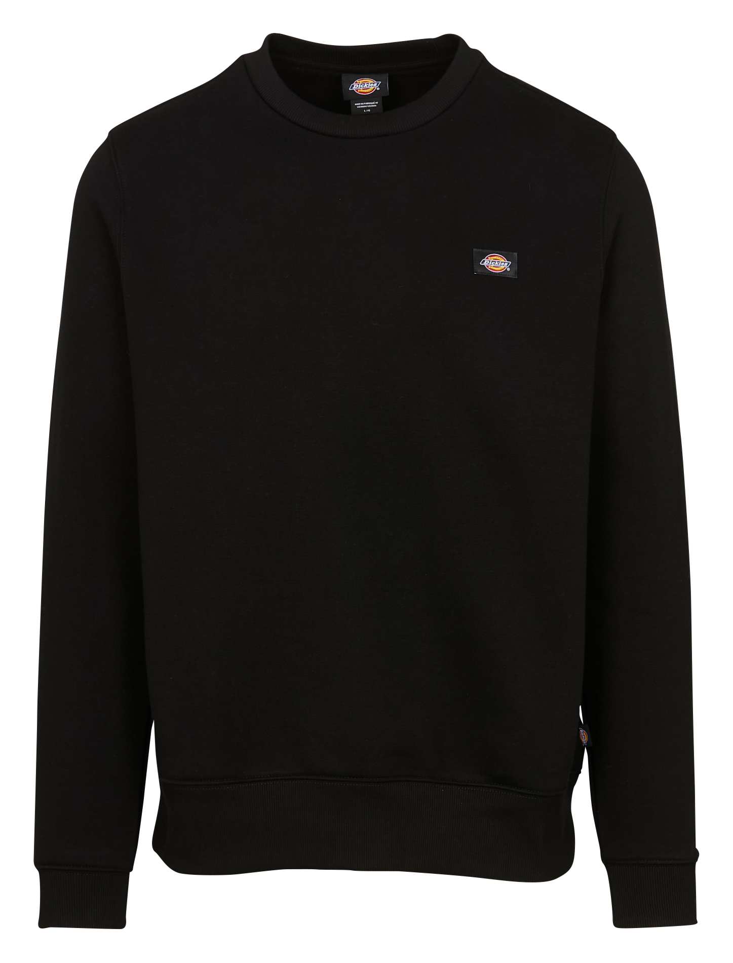 Rechte sweater met ronde hals | katoenblend DICKIES Zwart