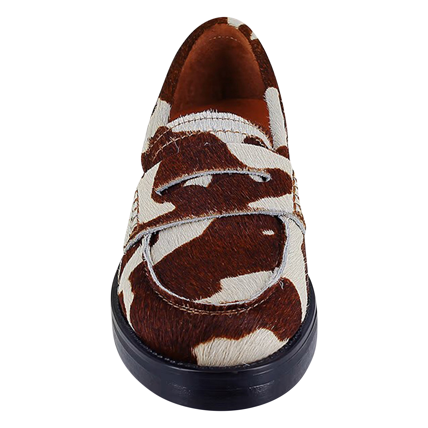 Cow print pumps JONAK Brown