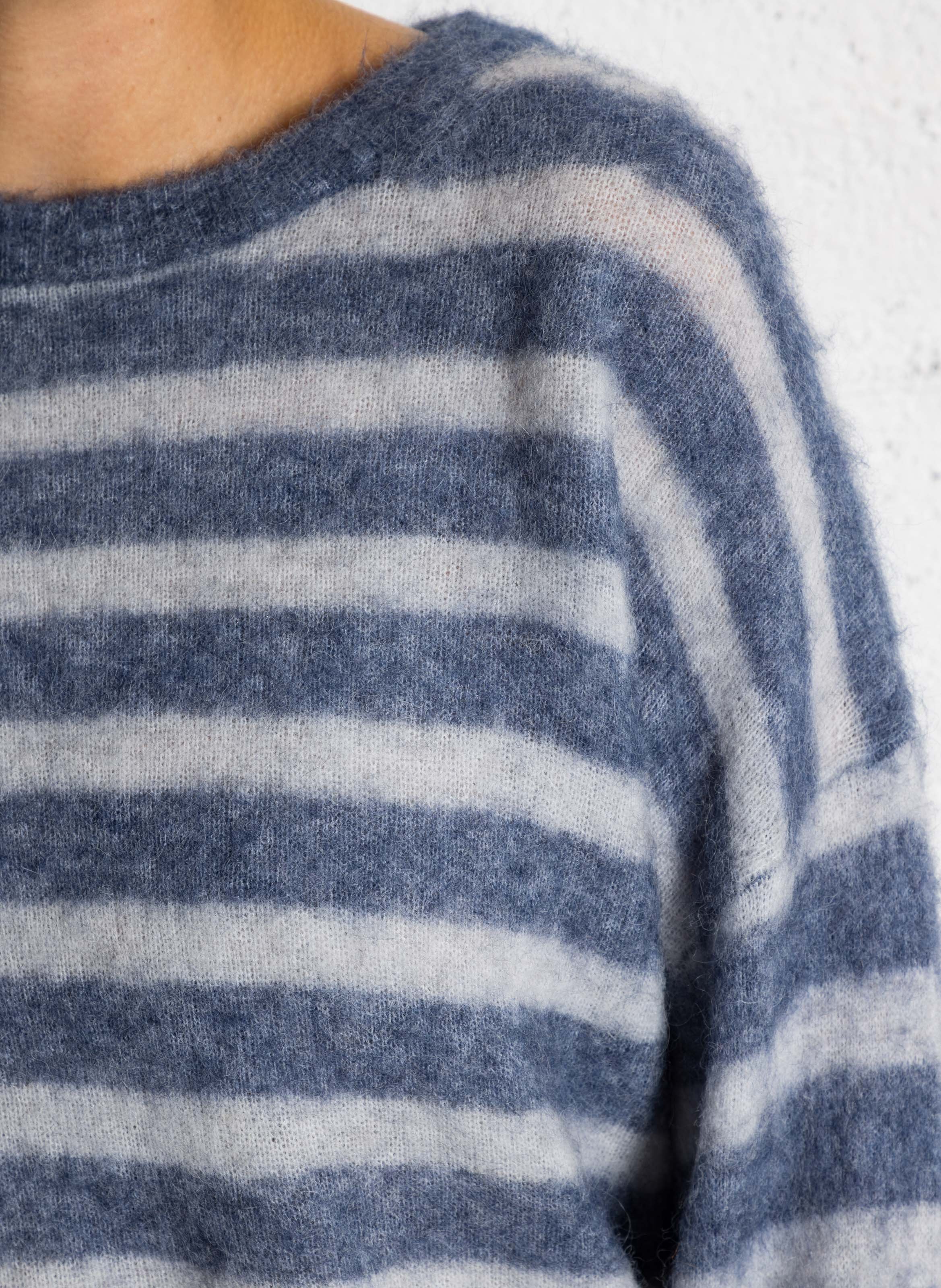 Gerader Pullover aus Alpakamischung AMERICAN VINTAGE Grau