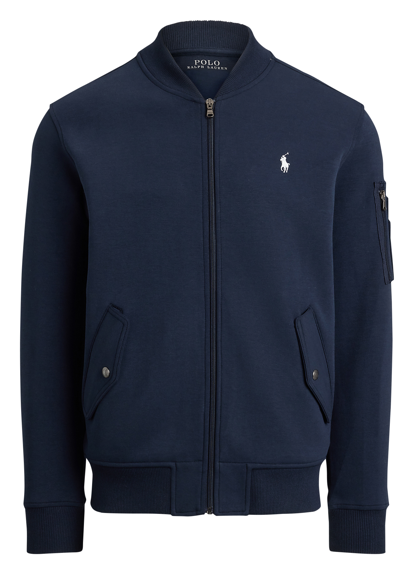 Blouson col rond en coton mélangé POLO RALPH LAUREN Bleu