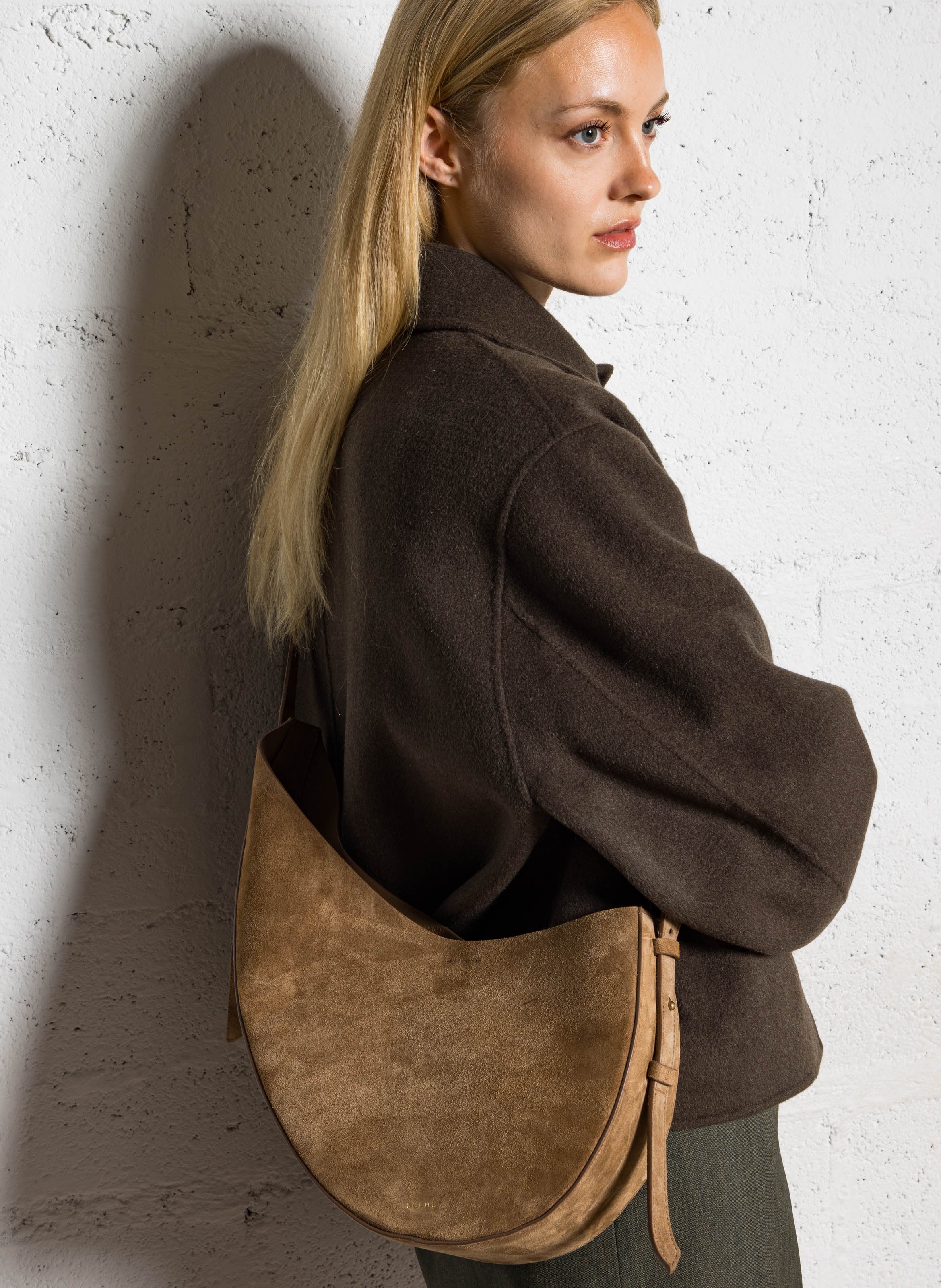 Dori leather shoulder bag SOEUR Brown