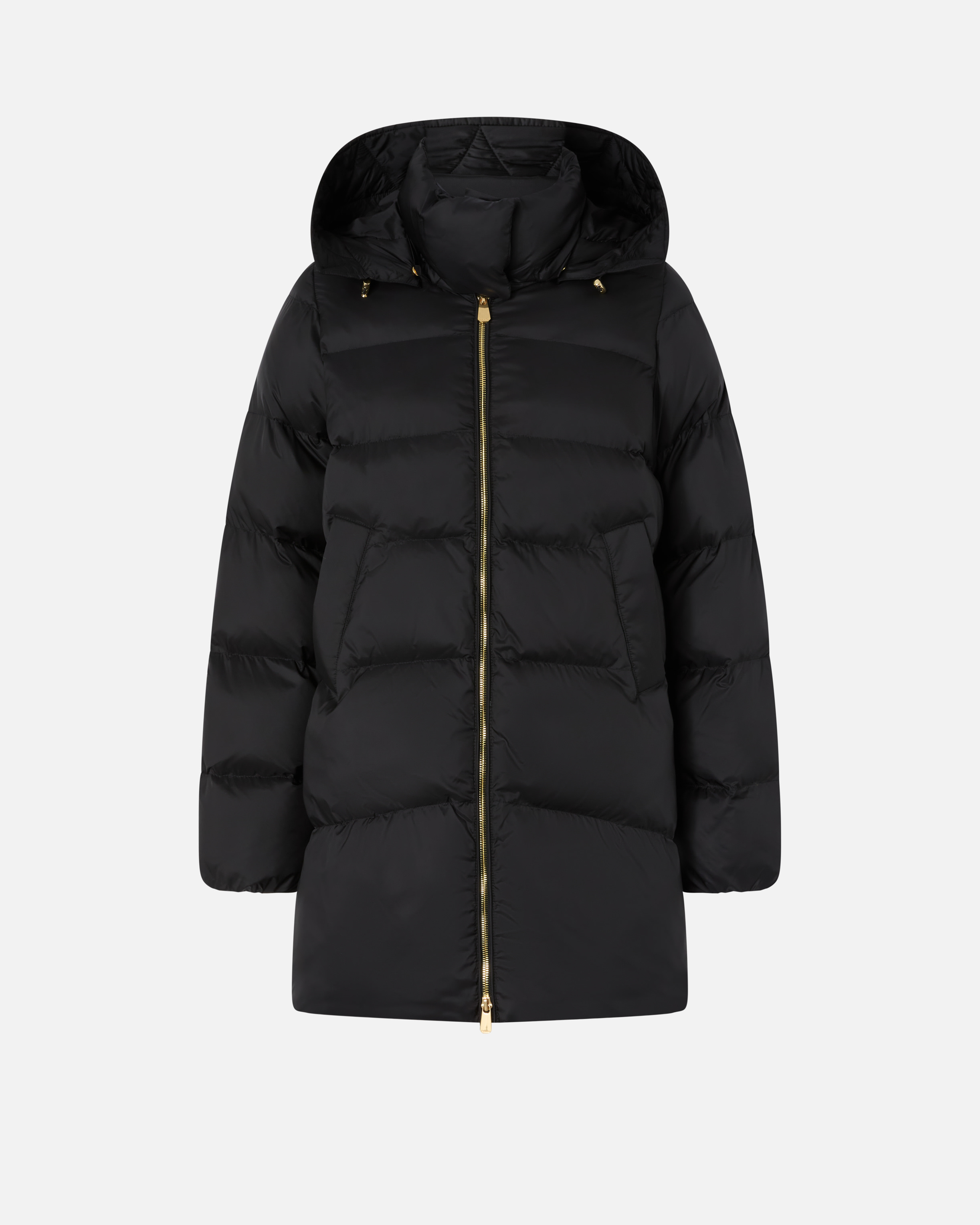 Matt padded jacket with hood PINKO Black