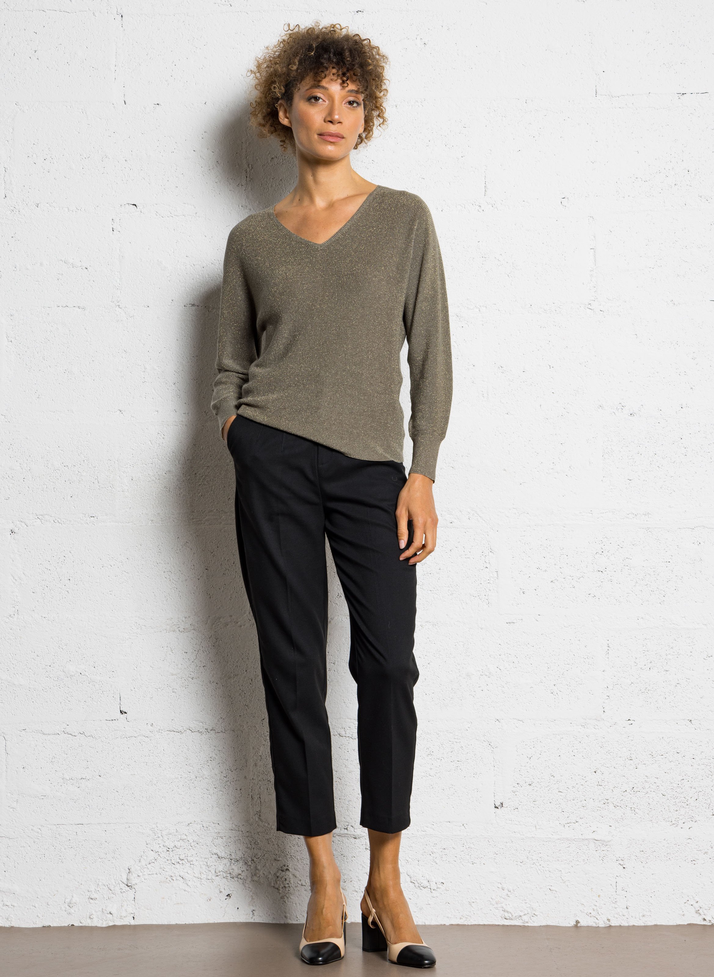 Pantalon droit  SUD EXPRESS Noir