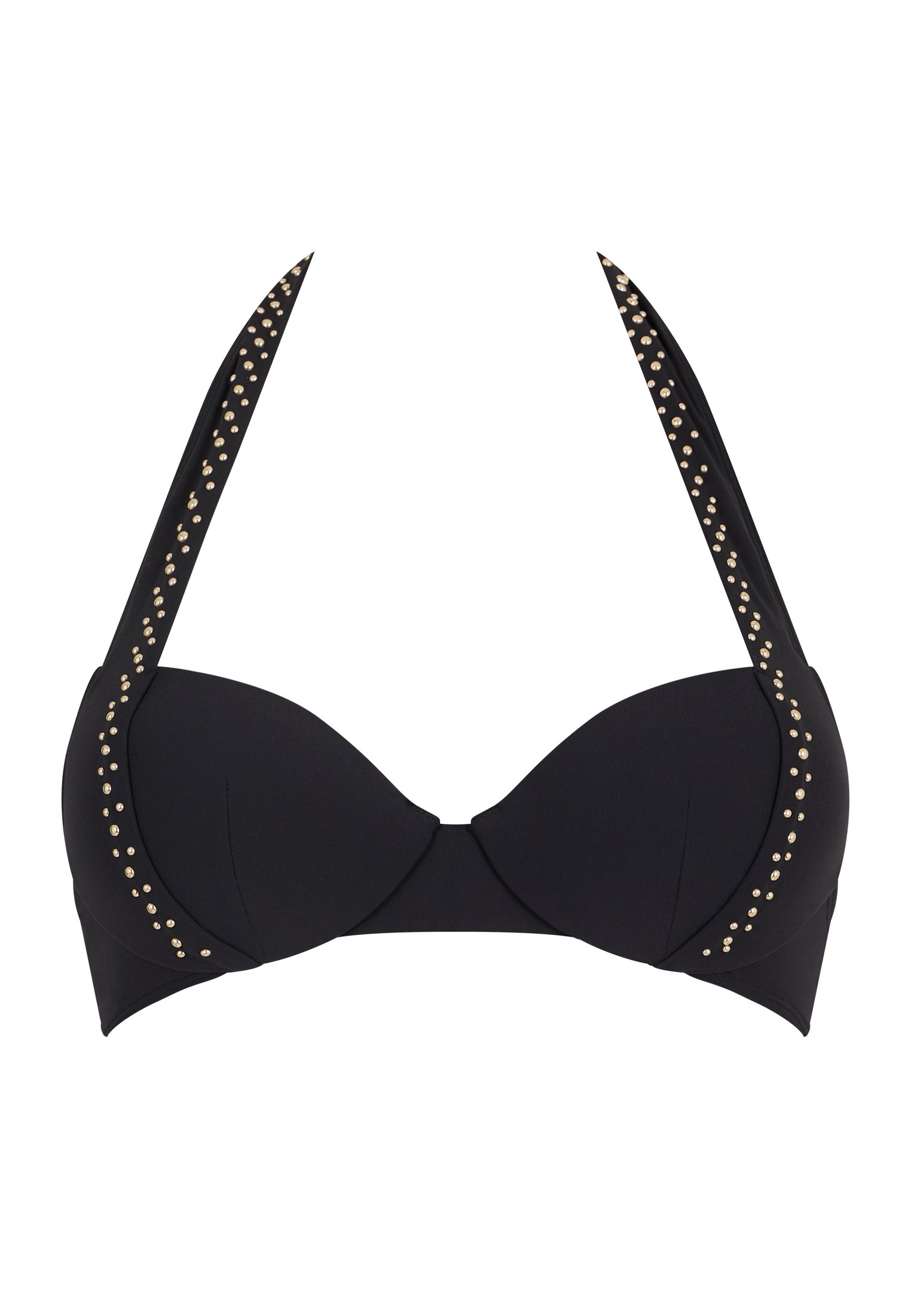 Haut de maillot de bain push-up coques Noir