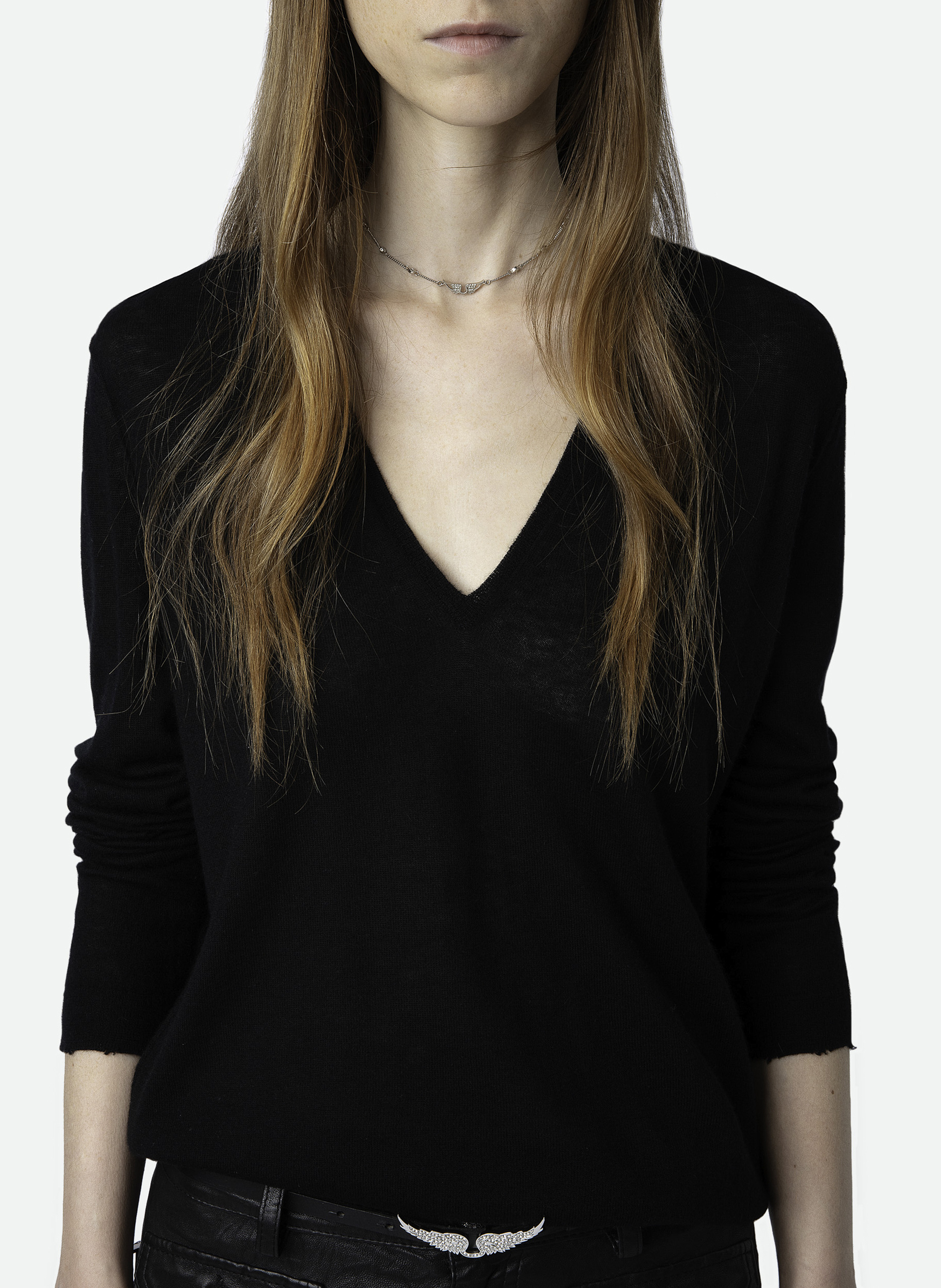 Straight V-neck cashmere sweater ZADIG&VOLTAIRE