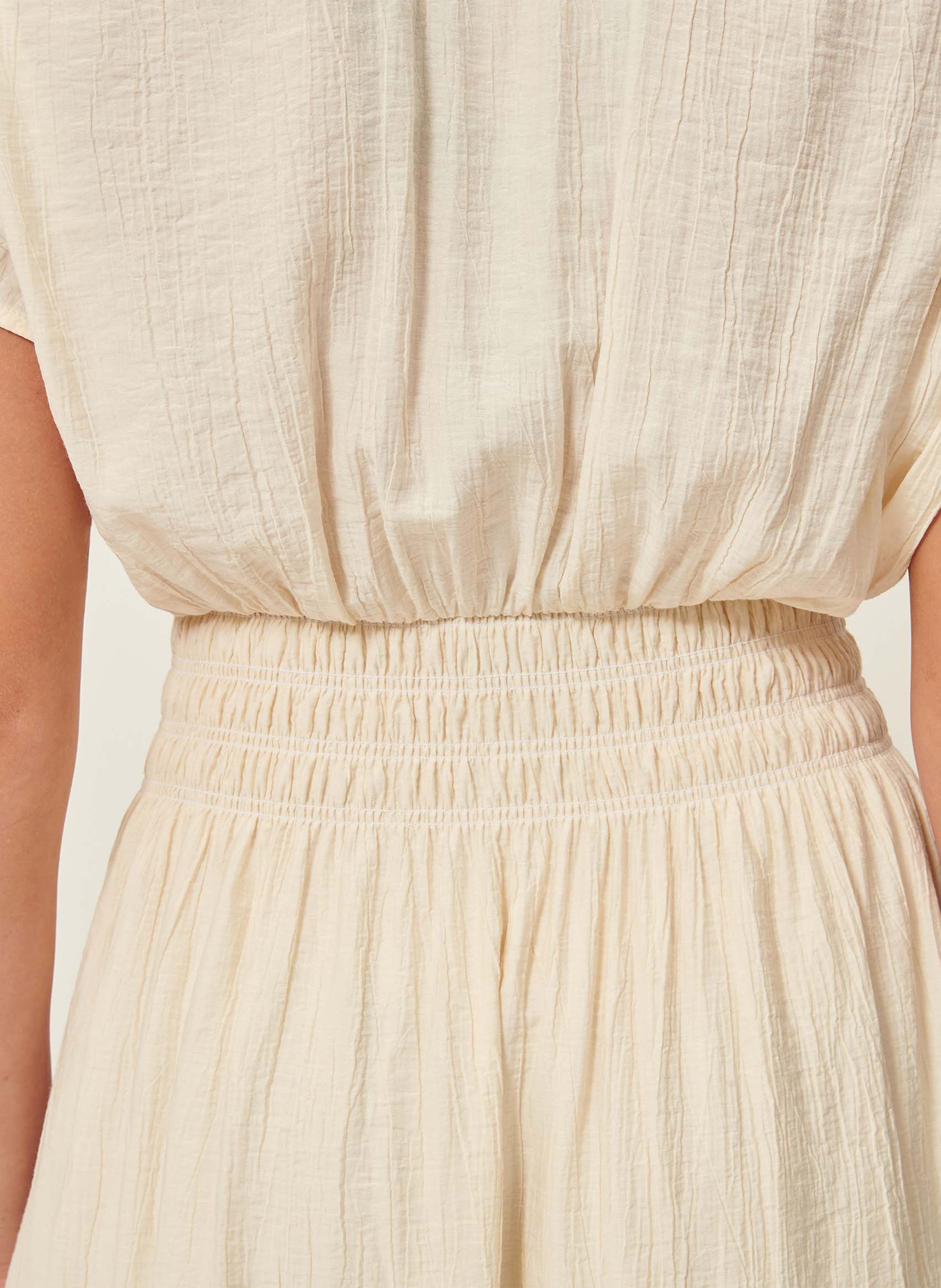 Gerade geschnittenes Hemdkleid SESSUN Beige