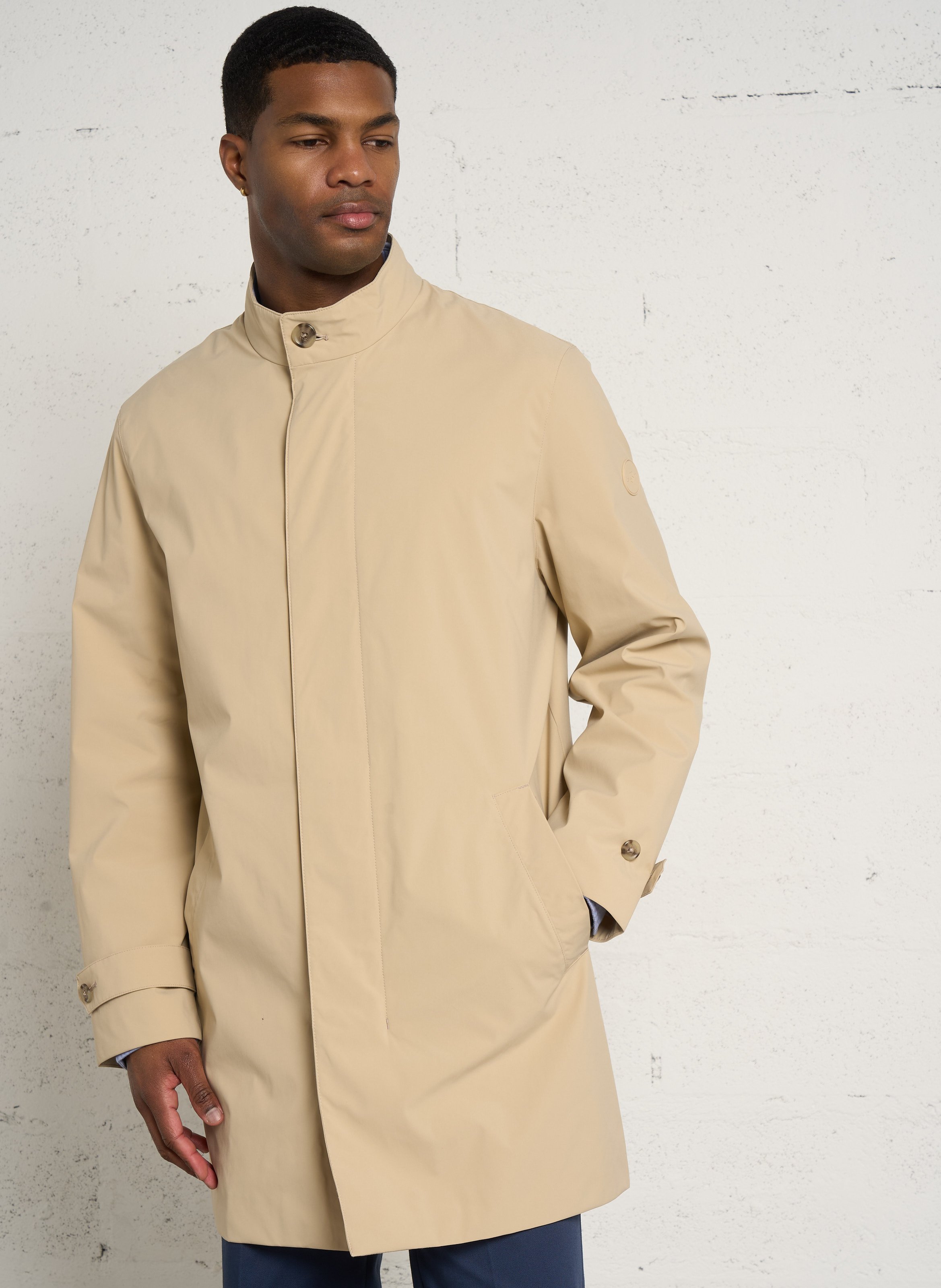 Long oversized solid coat GANT Beige