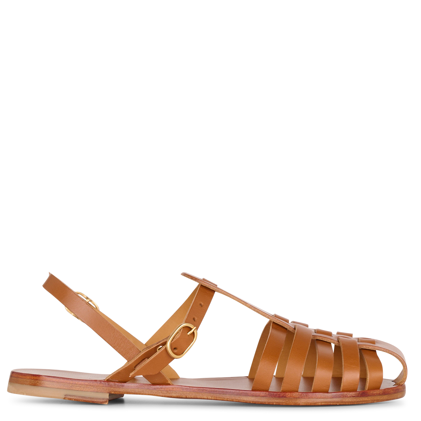 Fisherman | Leren sandalen MAMA PRAIA Bruin