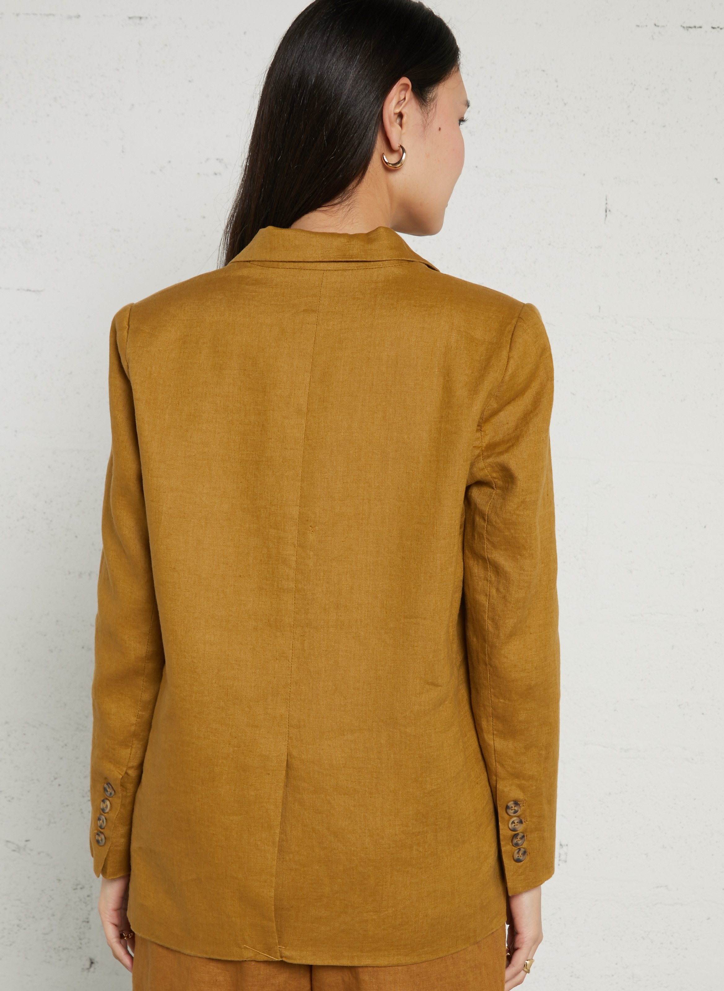 Linen suit jacket JC SOPHIE Brown