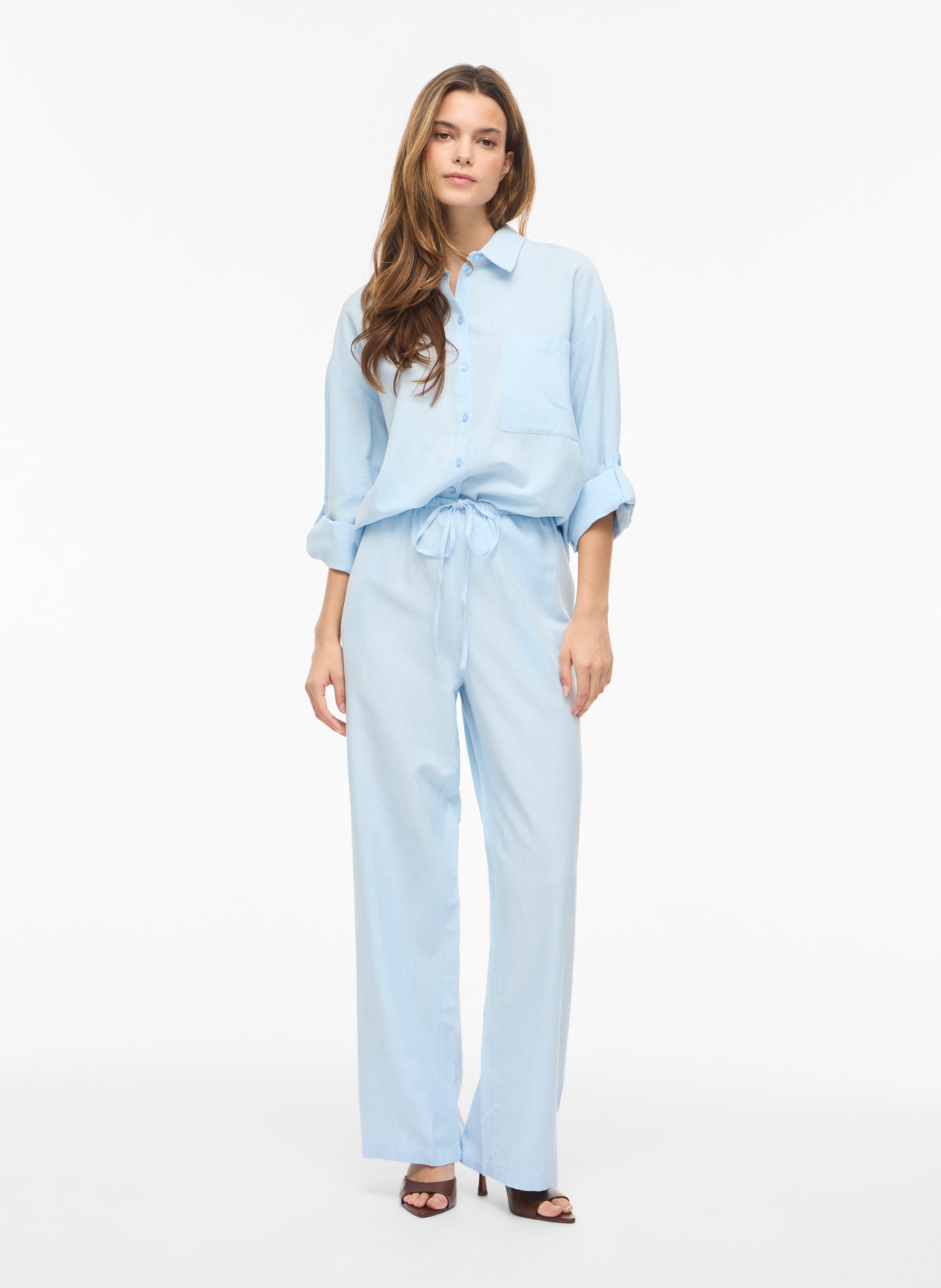 Rechte blouse VILA Blauw