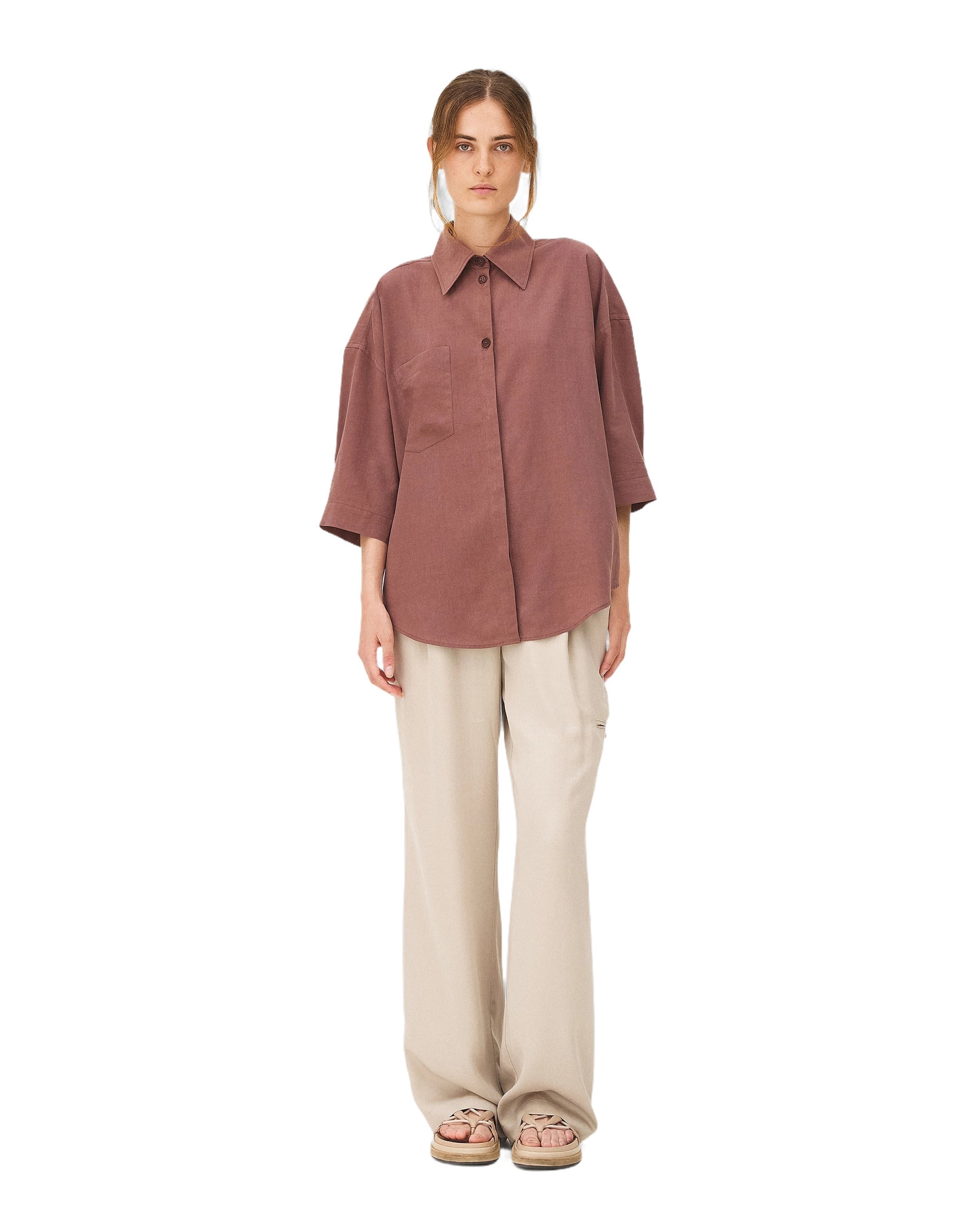 Chemise décontractée ameer brown Noyoco Marron