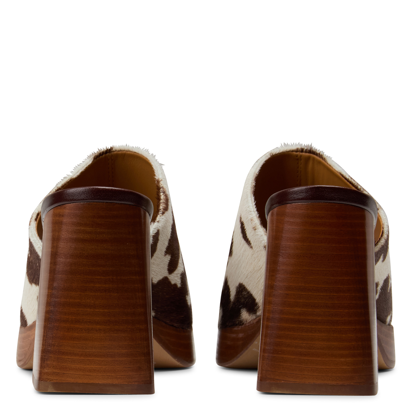Printed pony leather mules BOBBIES Multicolored