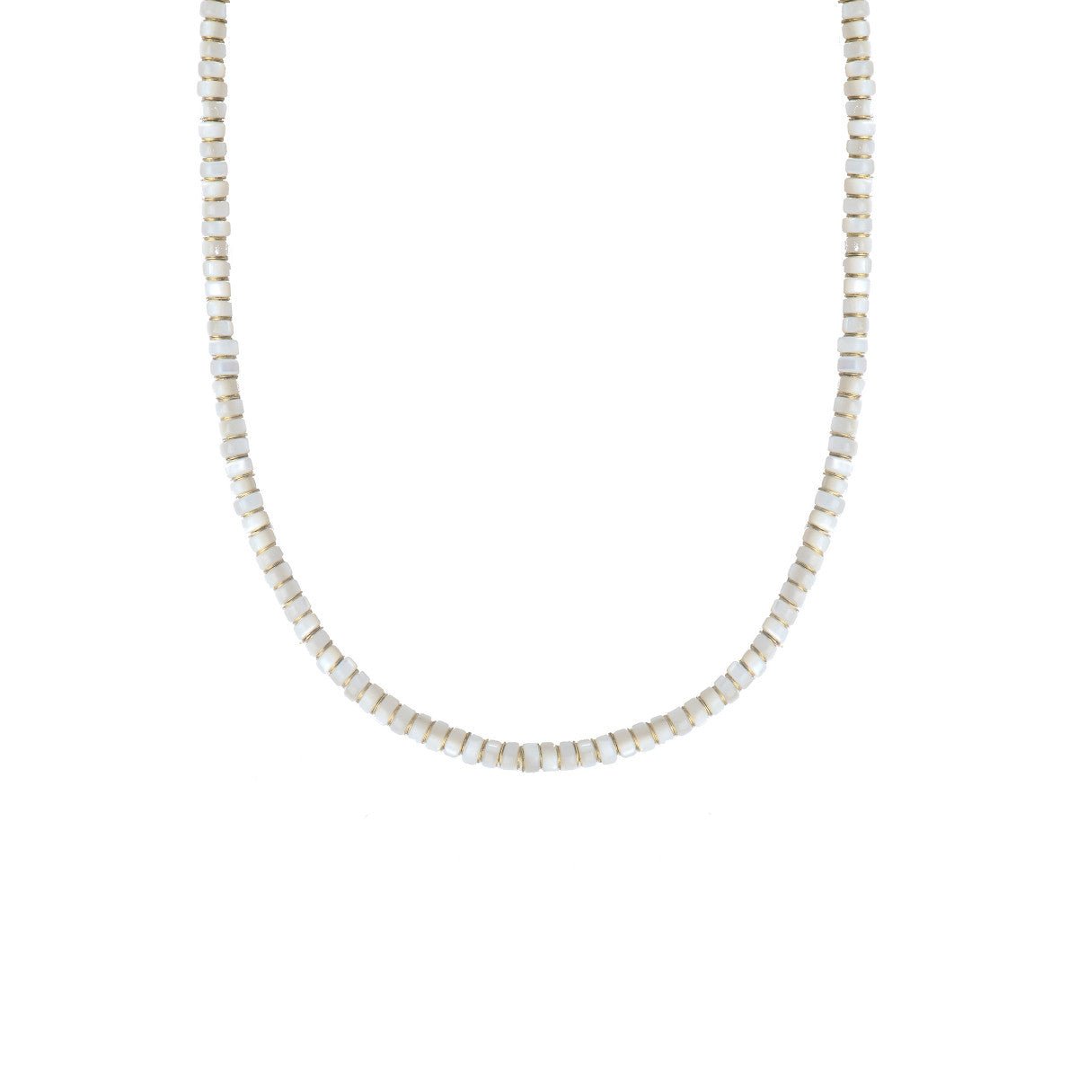 Necklace SATELLITE PARIS White