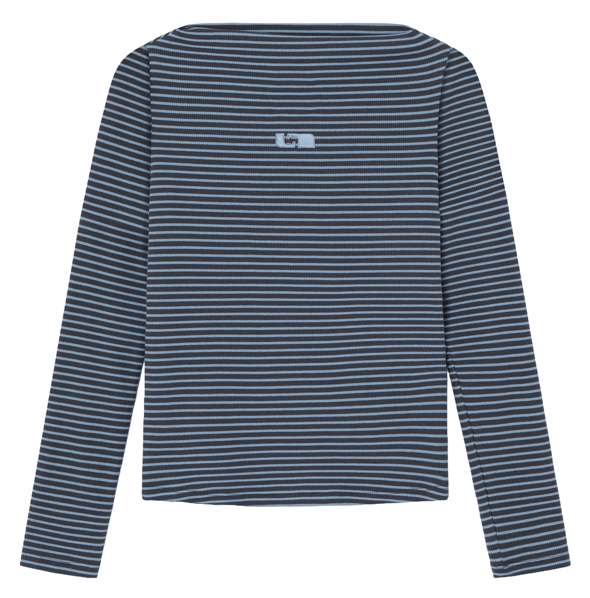 Straight striped cotton blend sweater LAAGAM Blue