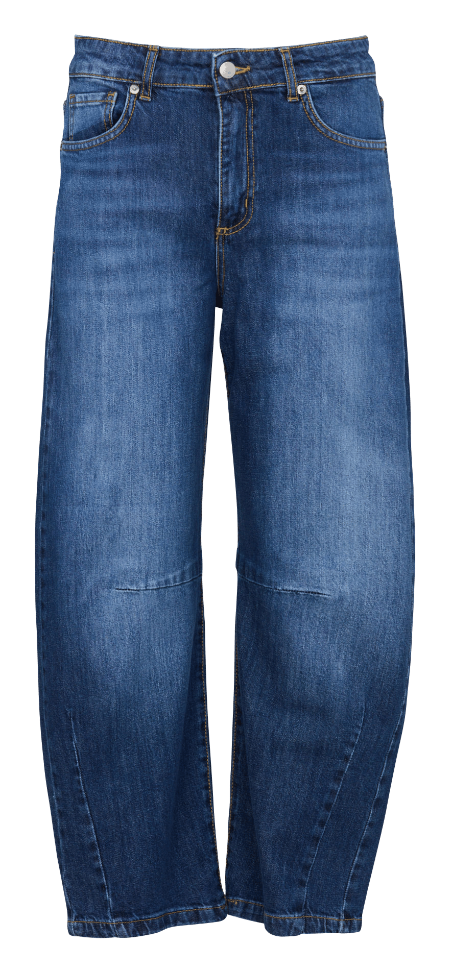 Hoch geschnittene Baumwollmischung Jeansrock HUMILITY Blau