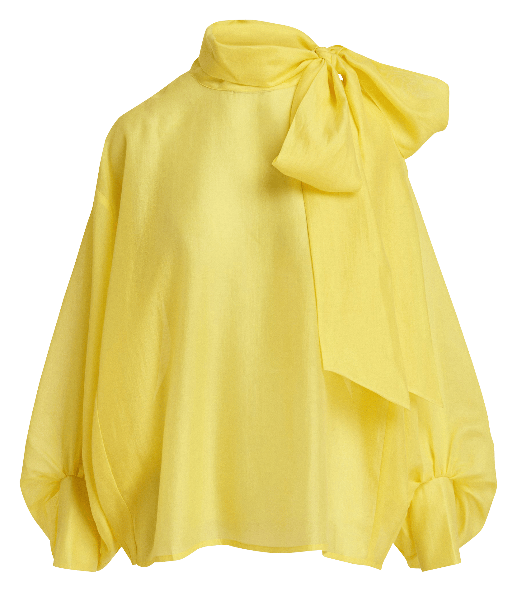 Bluse mit Schluppenkragen ESSENTIEL ANTWERP Gelb