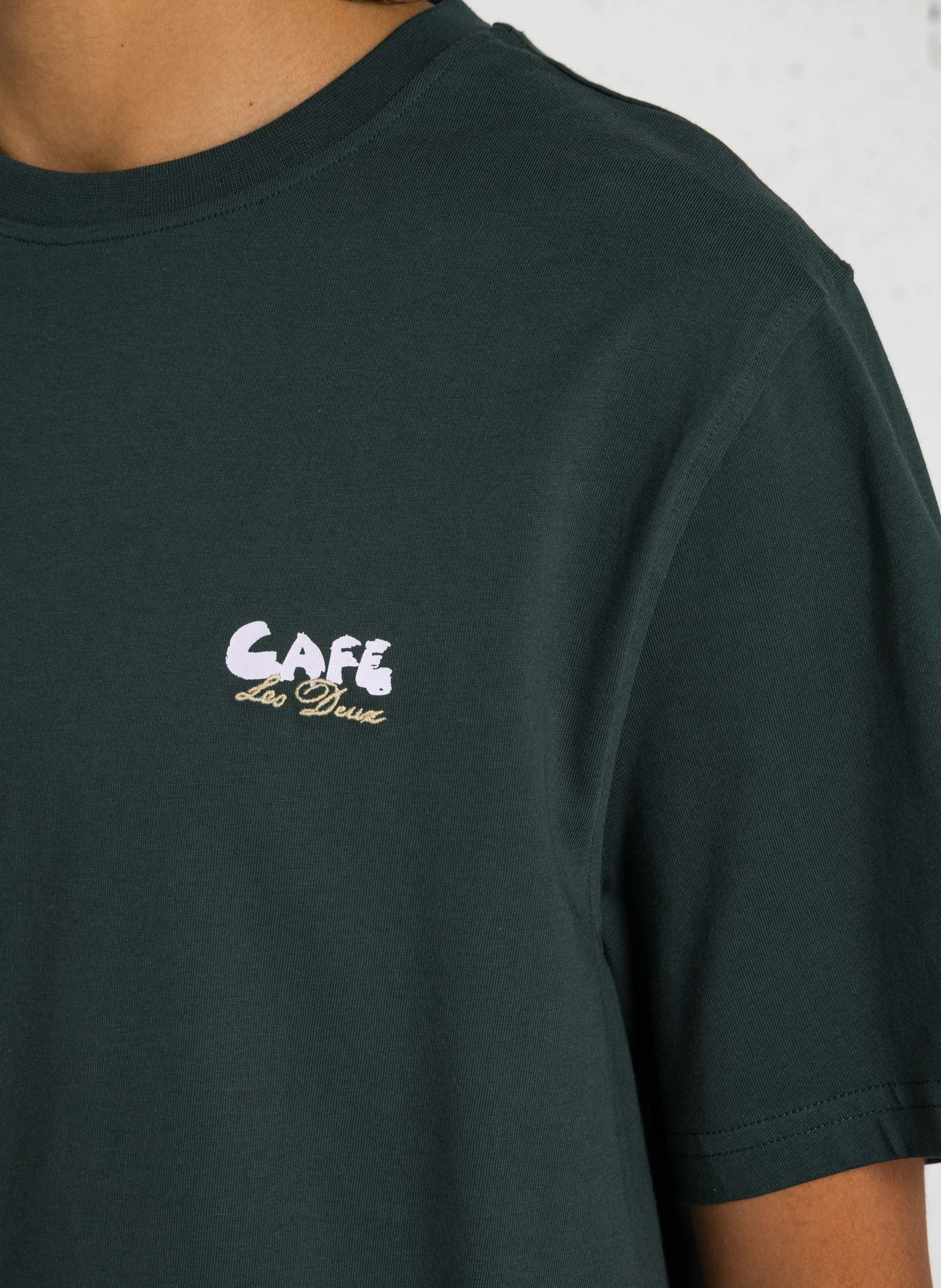 T-shirt droit en coton bio LES DEUX Vert