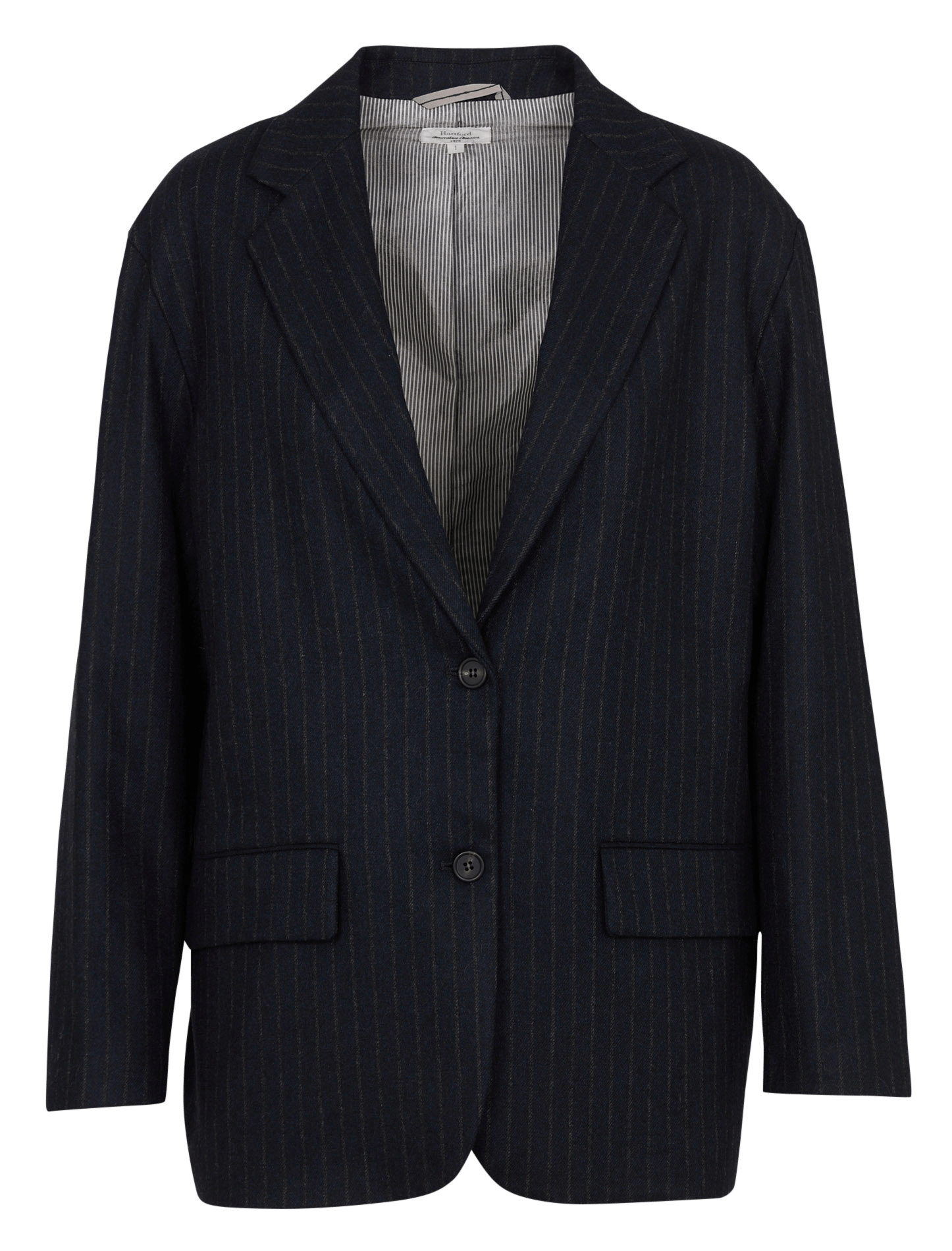 Veste tailleur droite rayée HARTFORD Bleu
