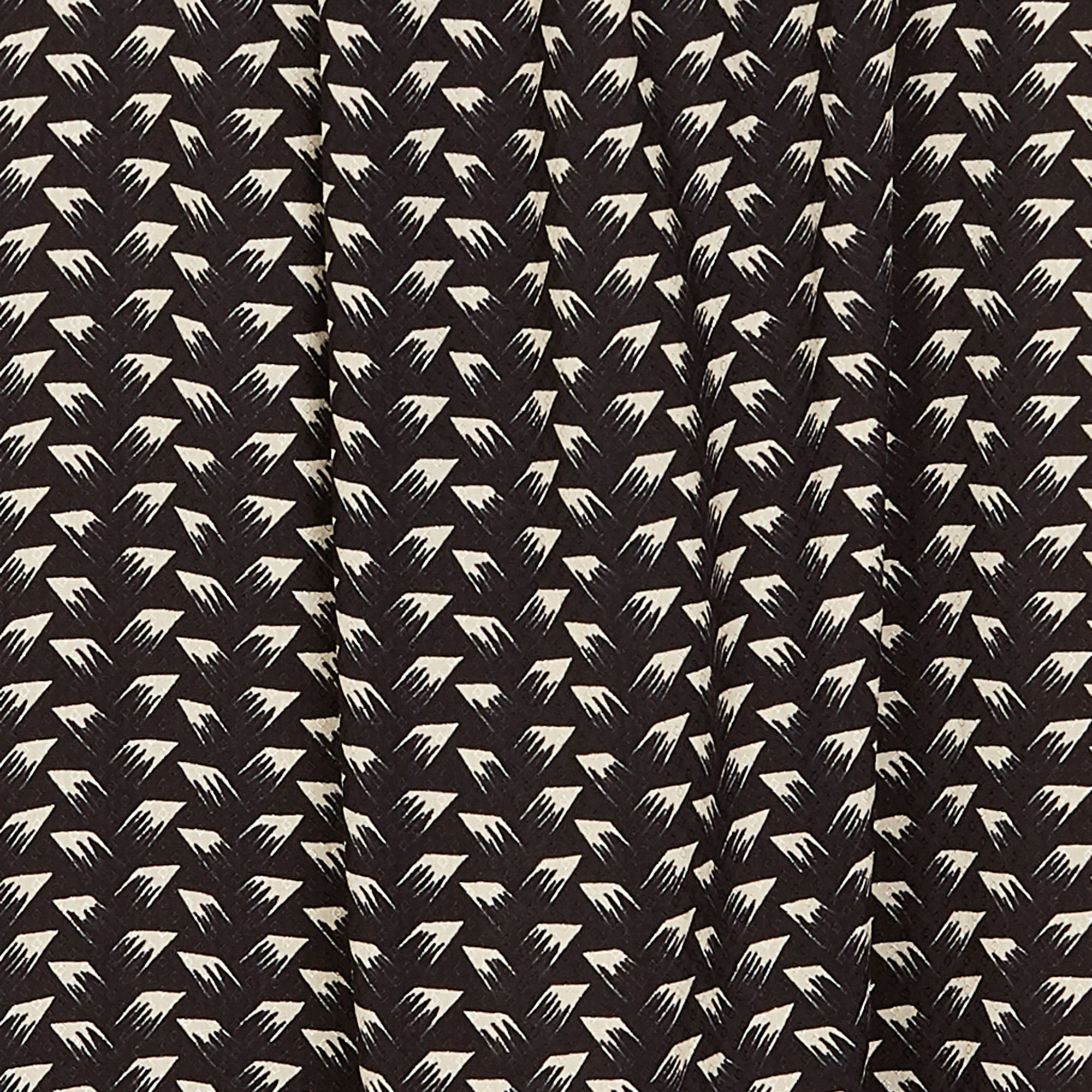 Robe courte ample imprimée à volants ATTIC AND BARN Noir