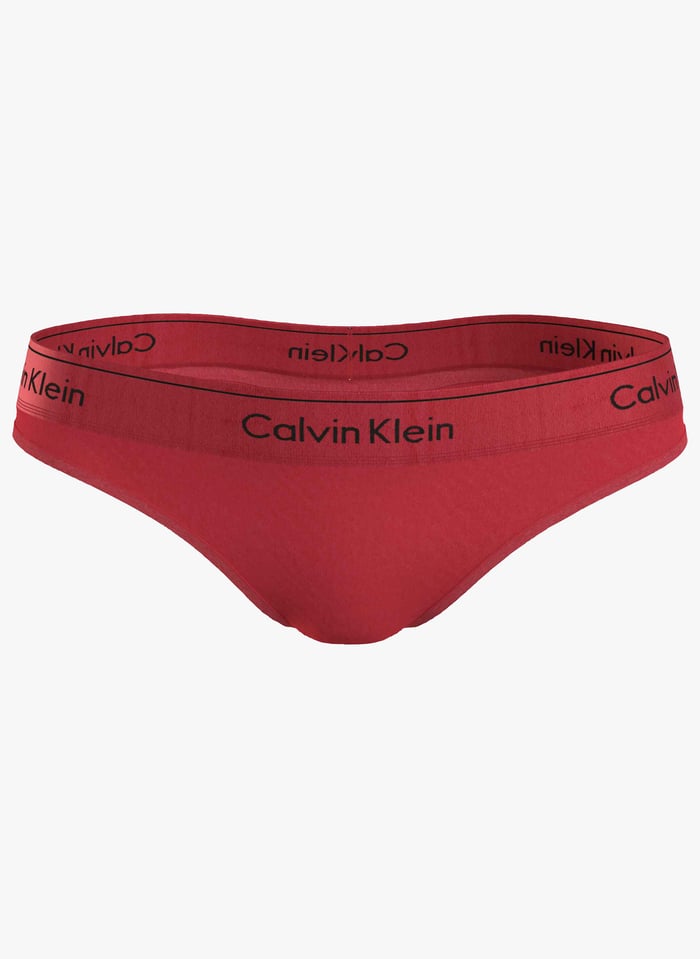 Perizoma Con Logo In Misto Cotone Rouge Calvin Klein Underwear