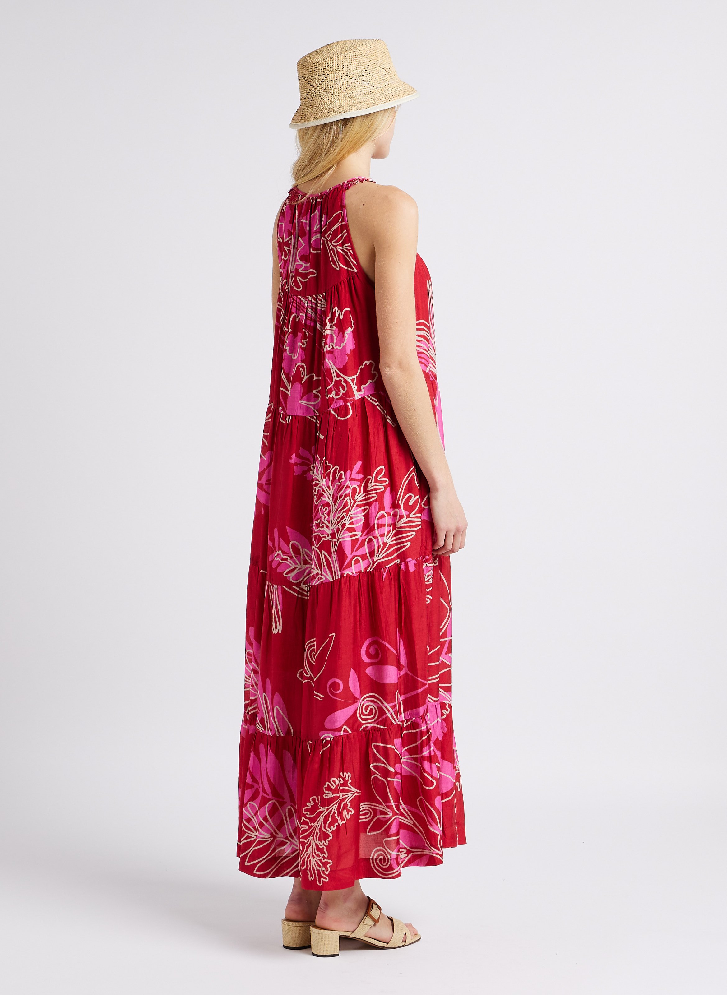 Lackleder-Sandalen RIVECOUR Beige