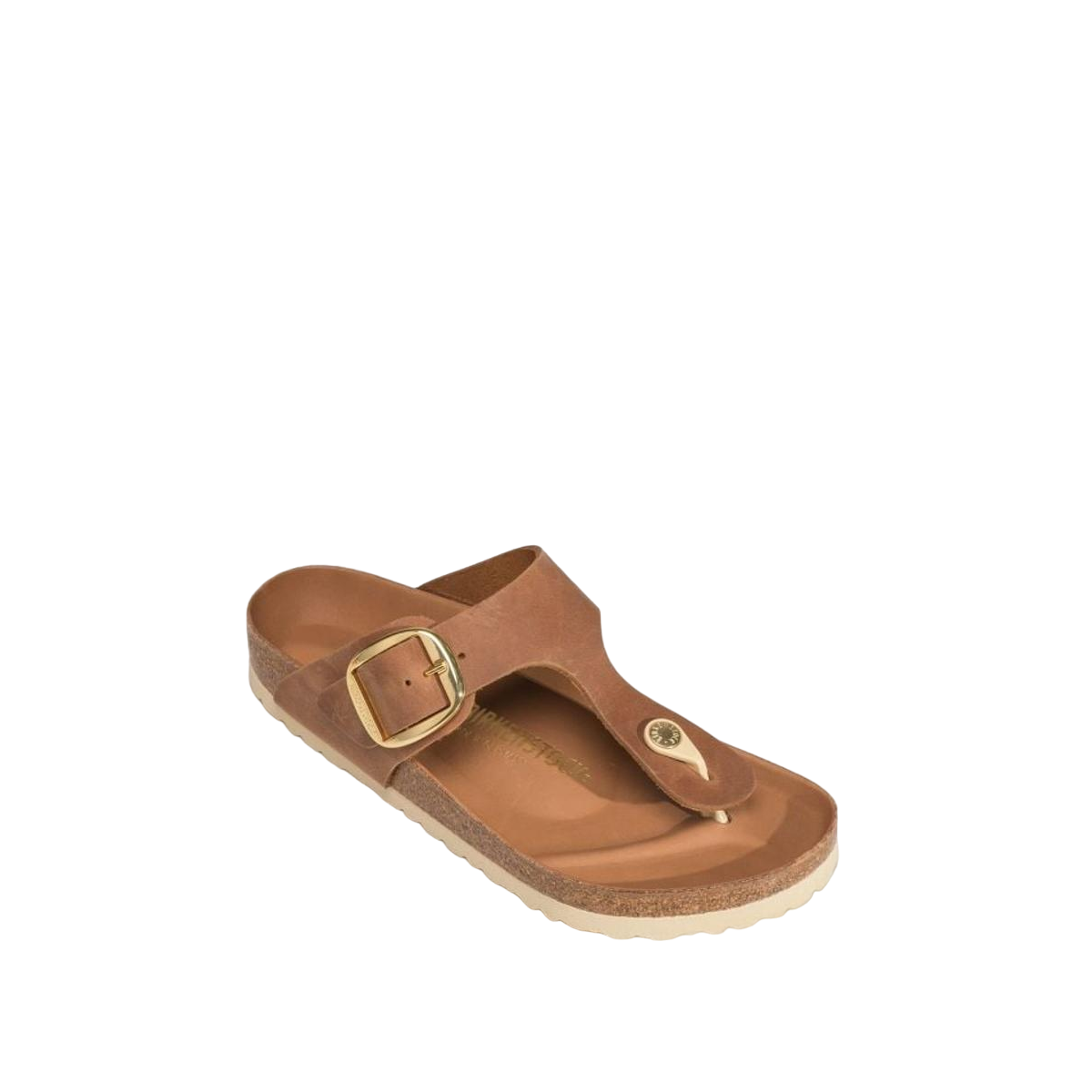 Faux leather sandals BIRKENSTOCK Brown