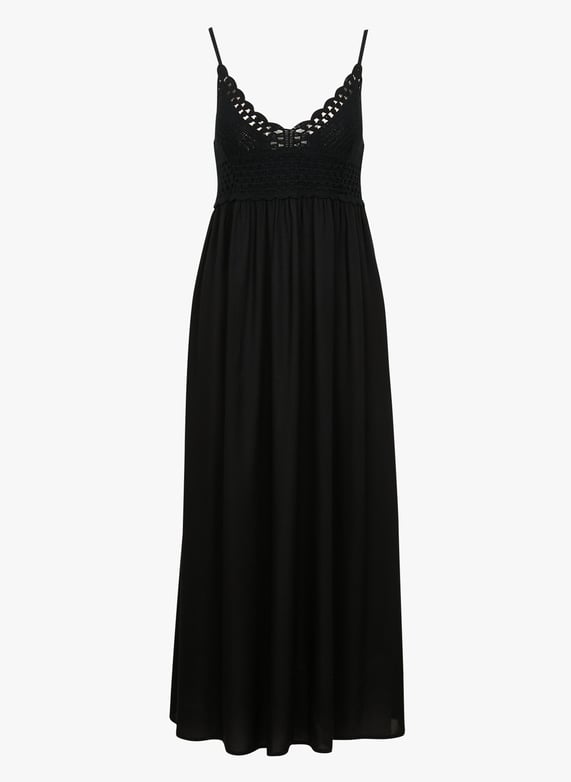 Flared dress with macramé Noir Maison 123 Women Place des