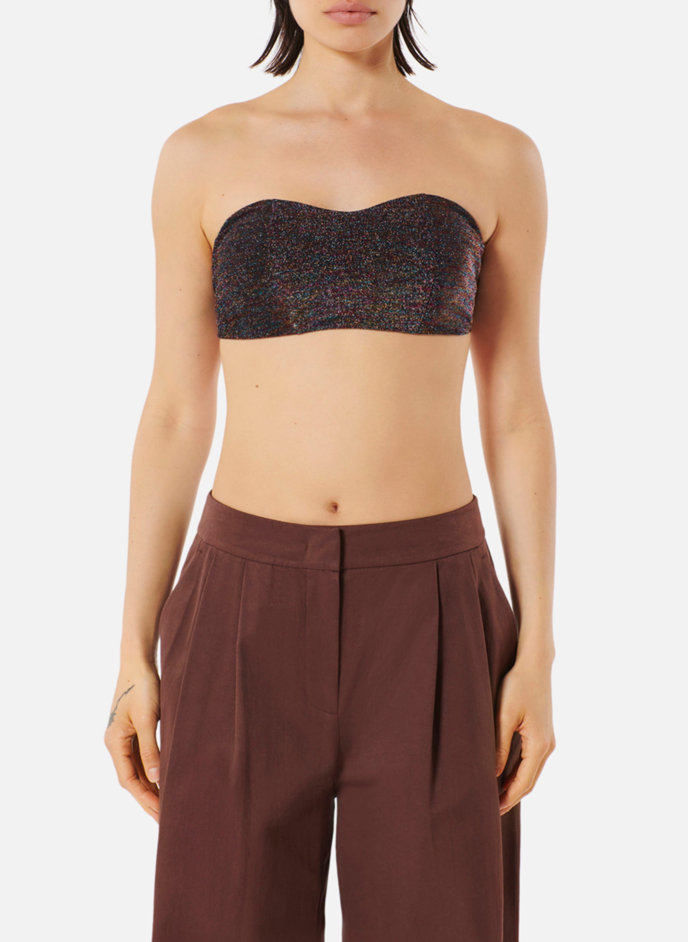 Stirnband mit Metallic-Garn KARMA KOMA Braun