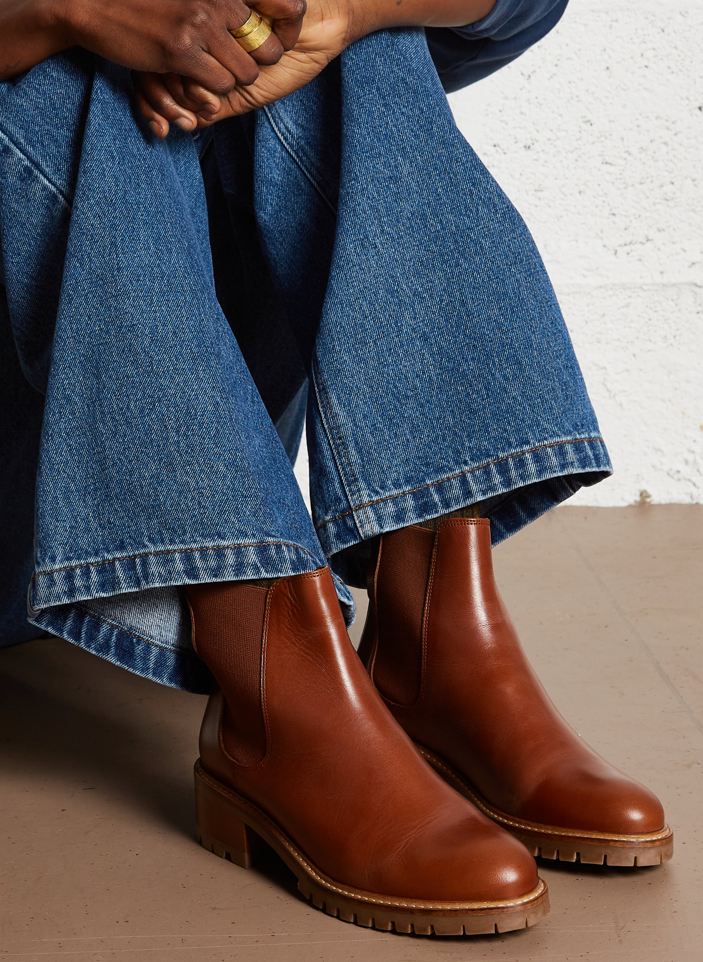 Bostiche suede ankle boots with heel  MELLOW YELLOW Brown