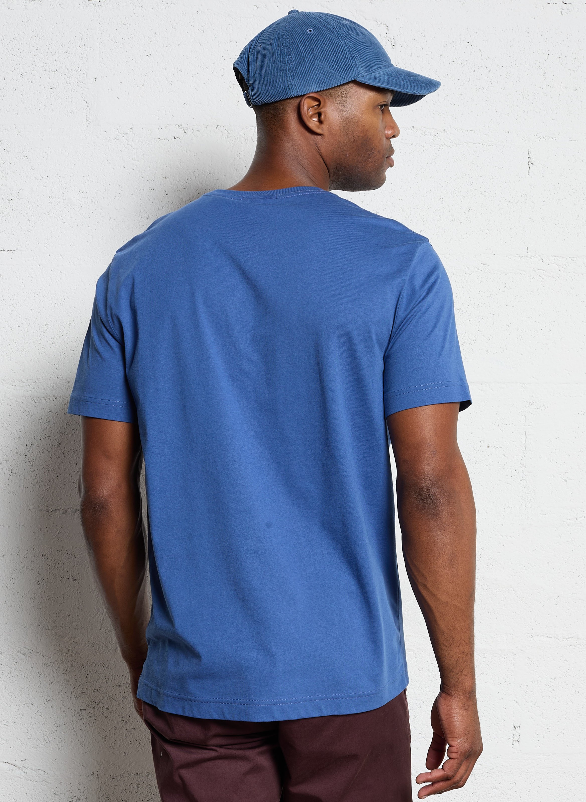Round-neck cotton T-shirt GANT Blue
