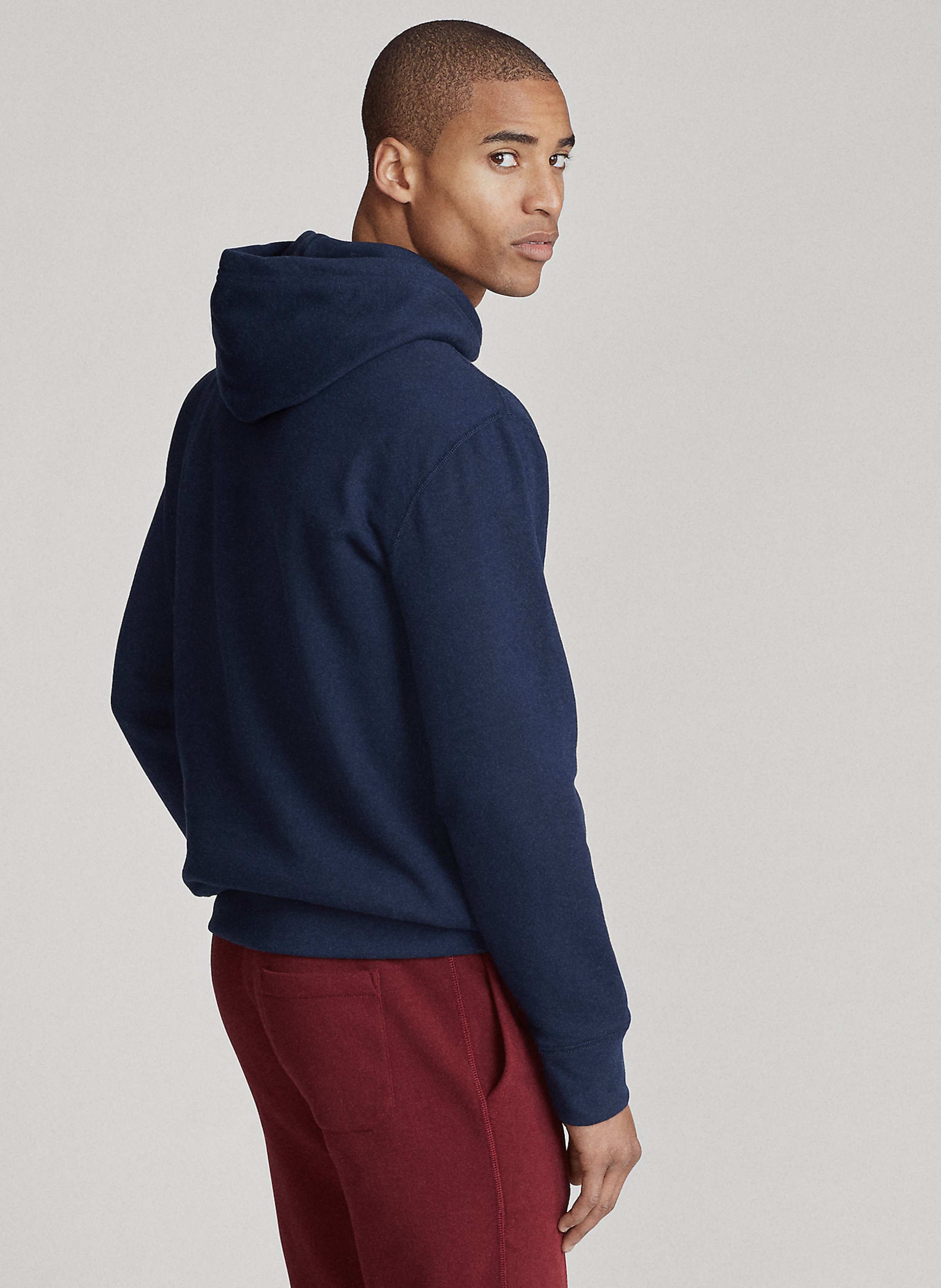 Kapuzensweatshirt aus Baumwoll-Mix, Regular Fit Blau