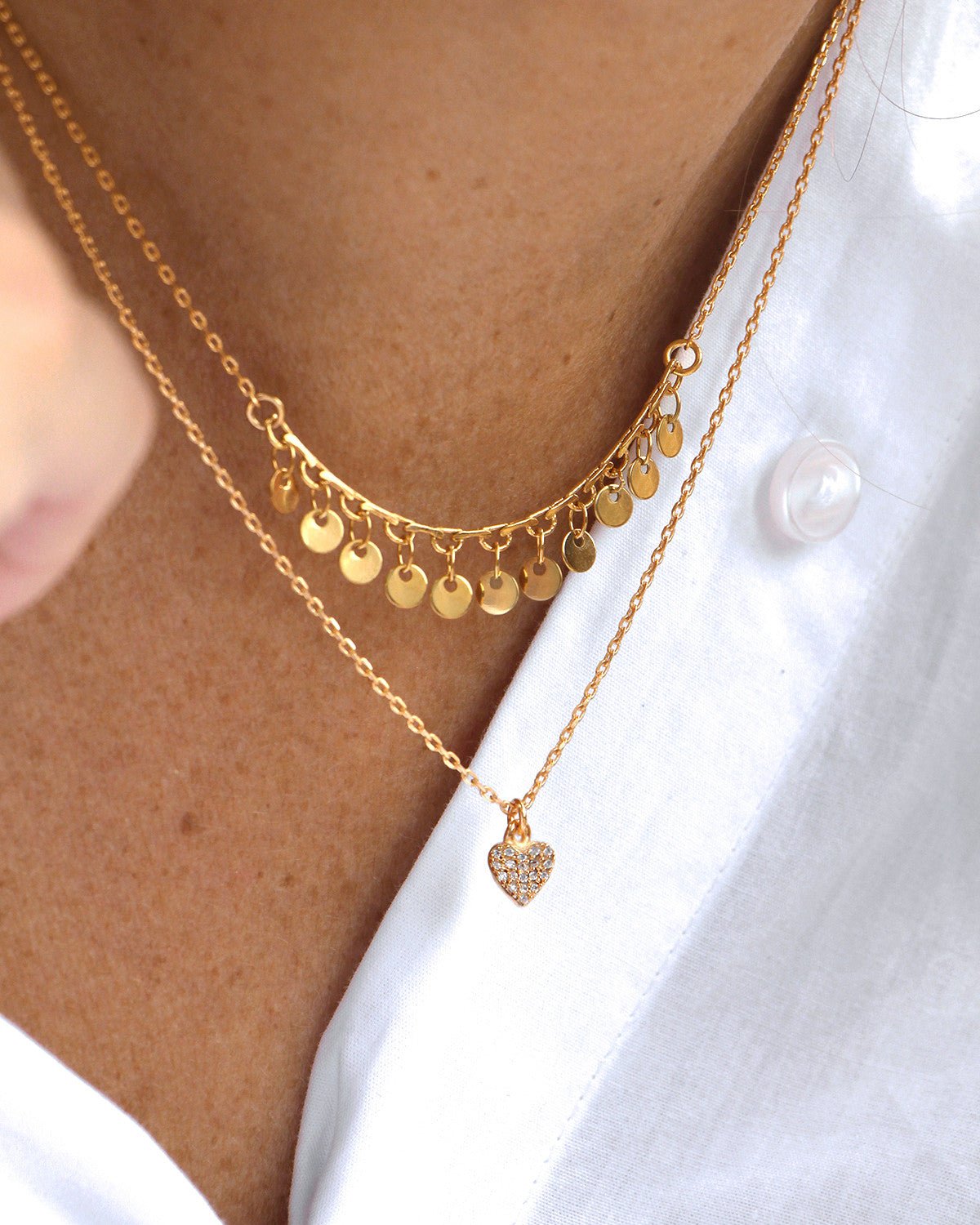 Lightning necklace NILAI Golden