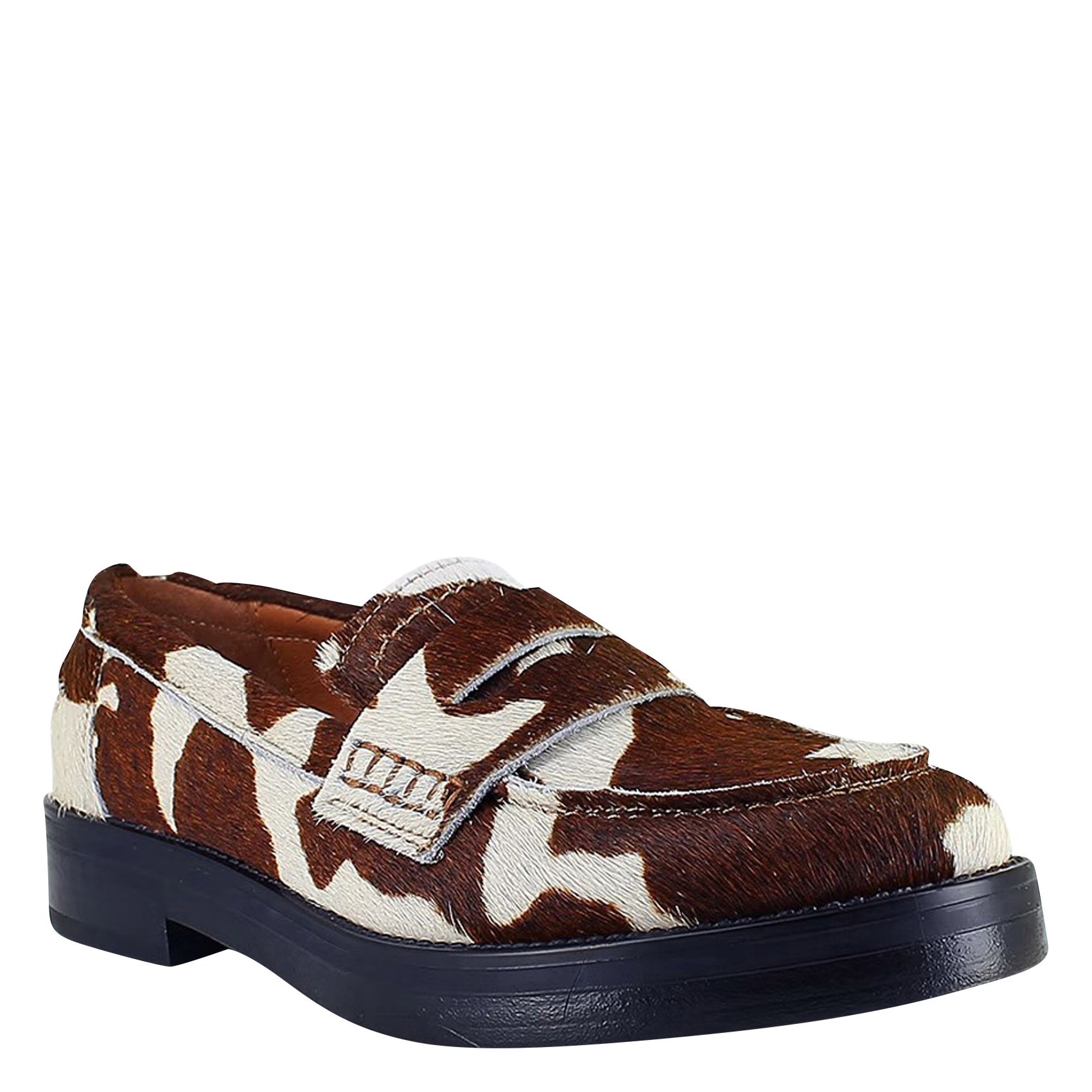 Cow print pumps JONAK Brown