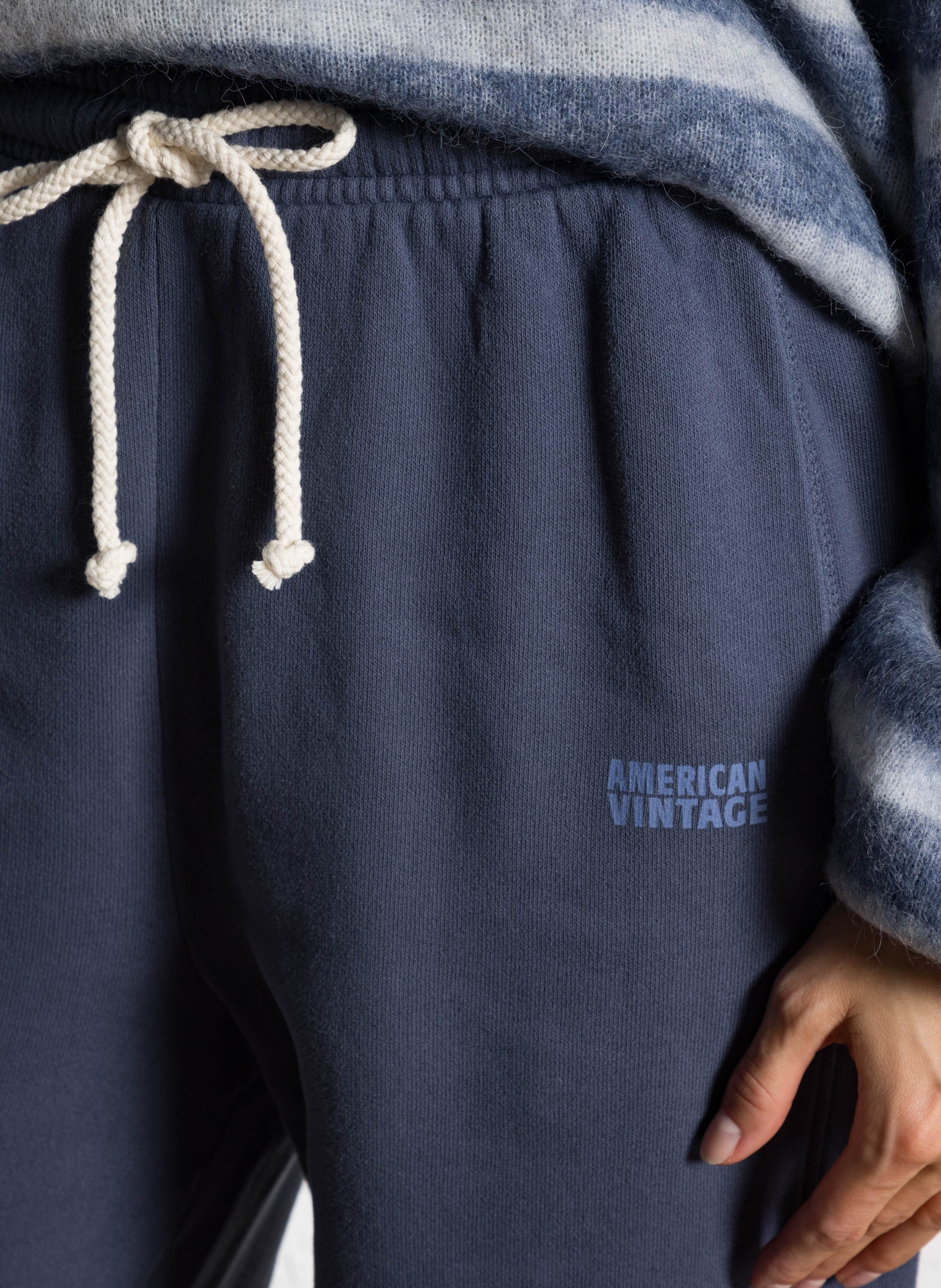 Jogginghose aus Baumwoll-Mix Blau