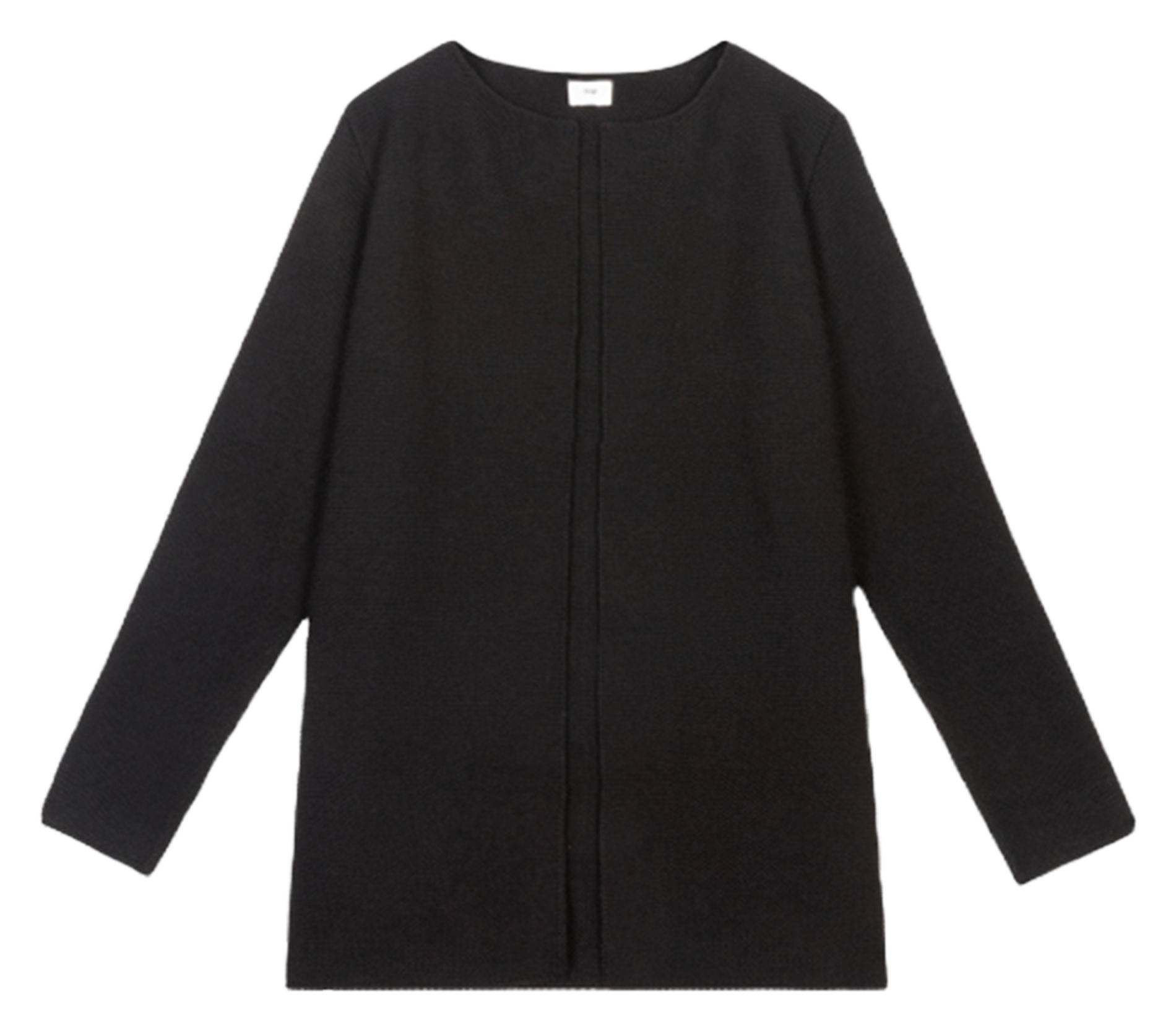 Round-neck cardigan AN'GE Black
