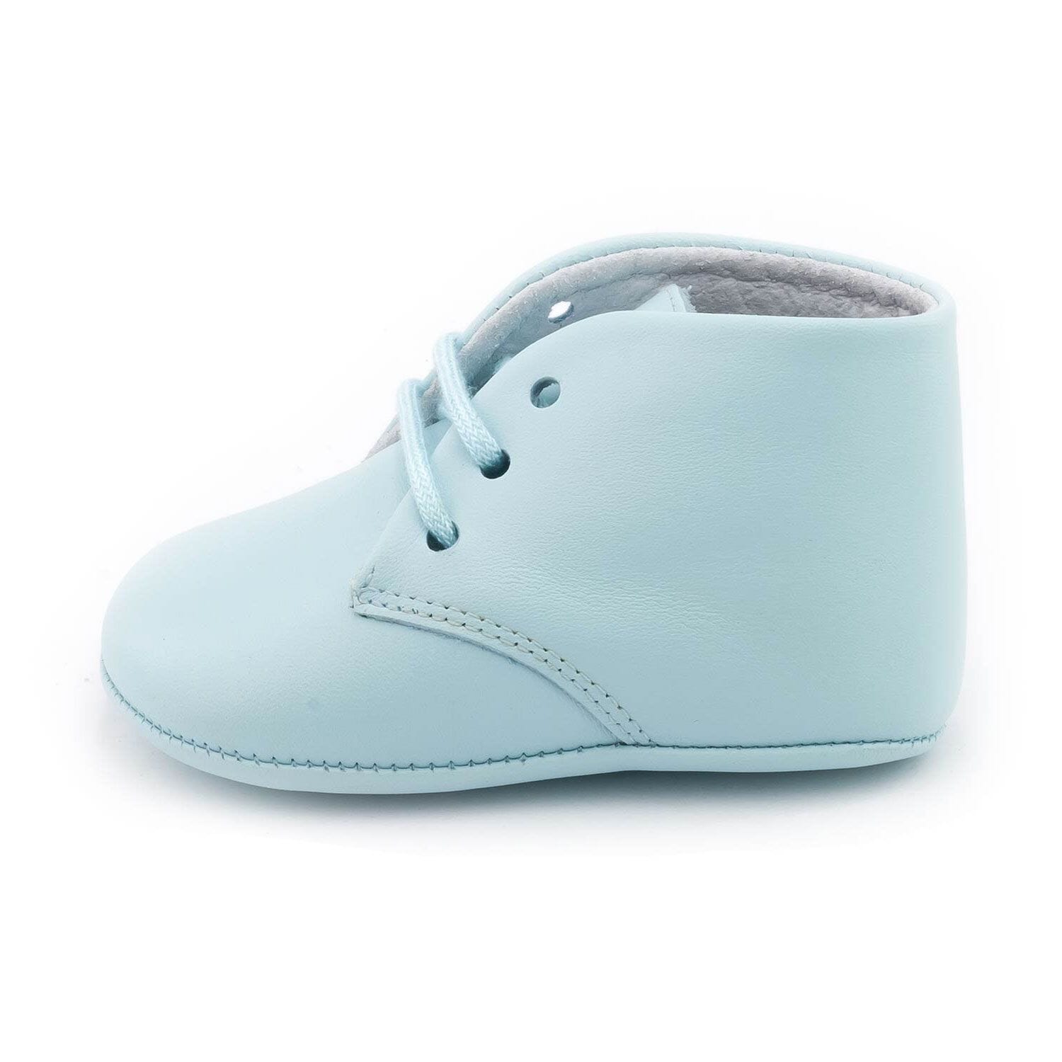 Soft leather baby booties Boni & Sidonie Blue