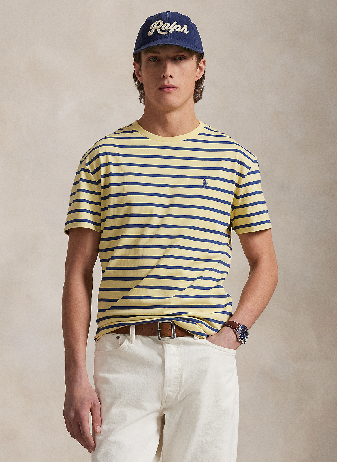 Tee-shirt col rond à rayures POLO RALPH LAUREN