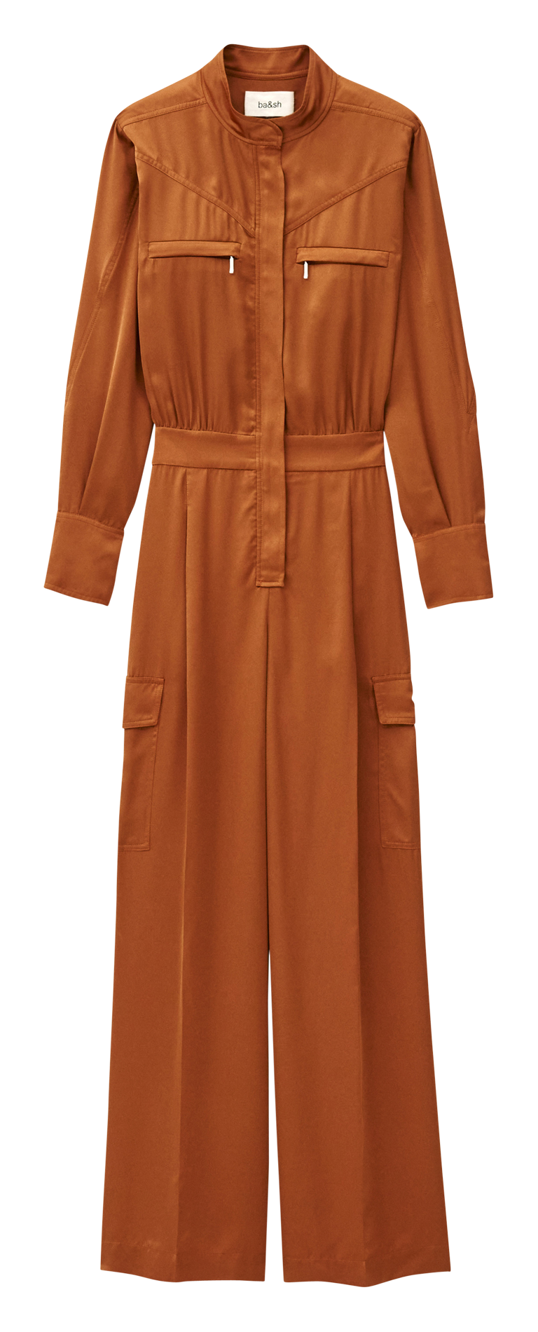 Combinaison droite satinée BA&SH Rose